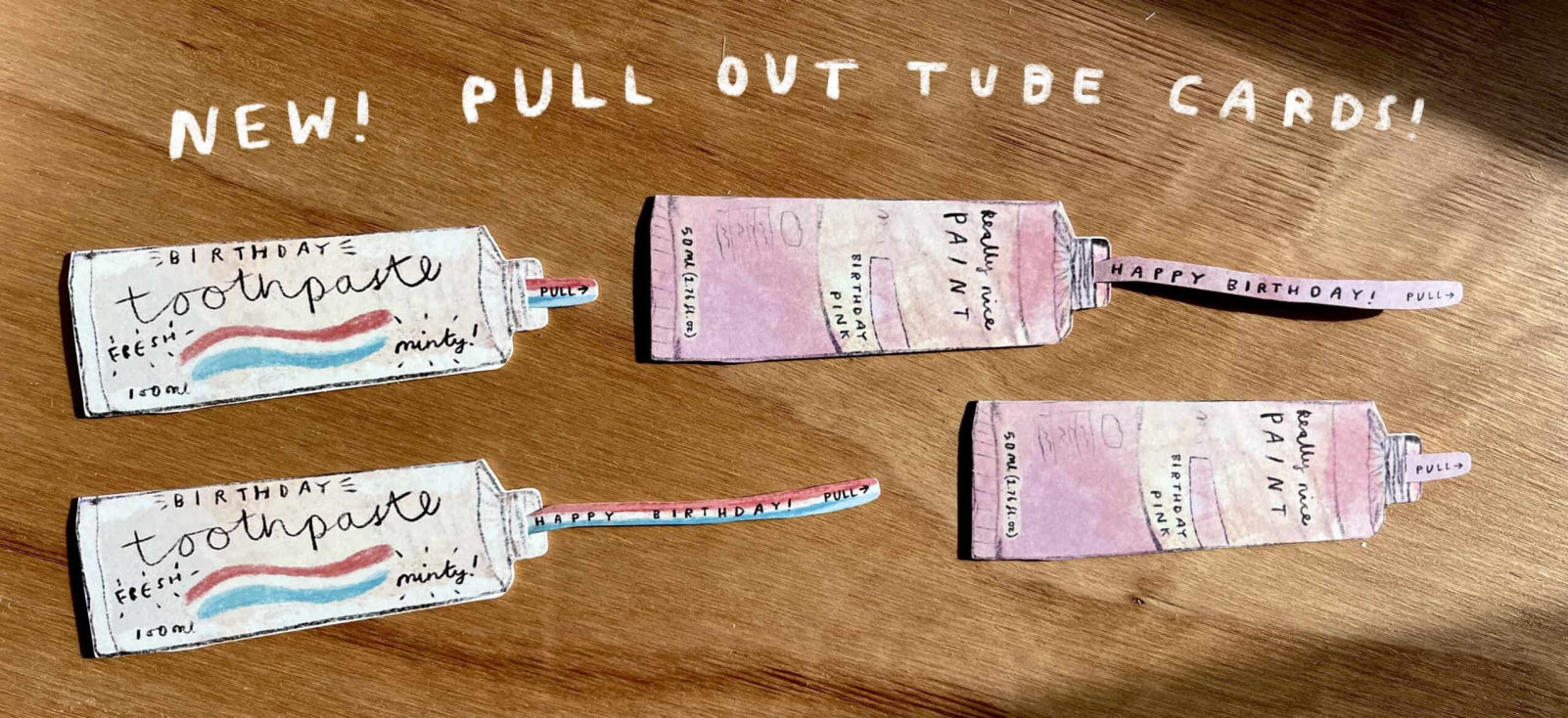 Toothpaste Pull Out Birthday Card