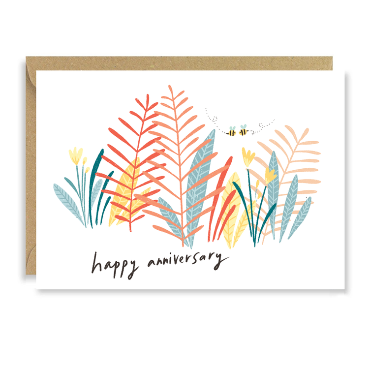 Bees Anniversary Card