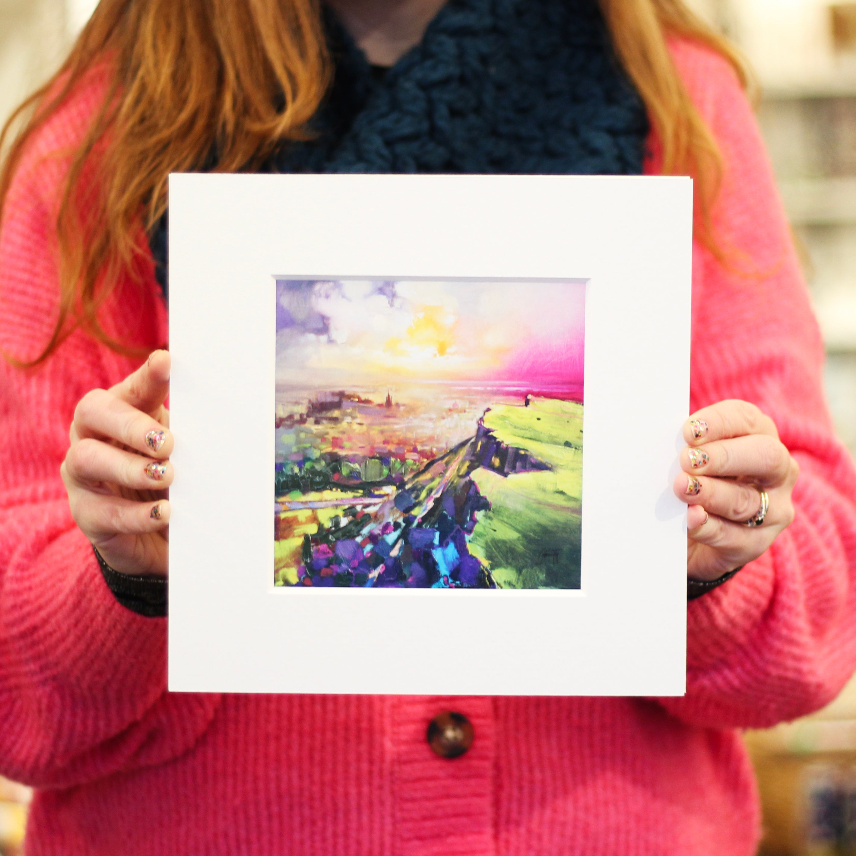 Salisbury Crags Mounted Art Print
