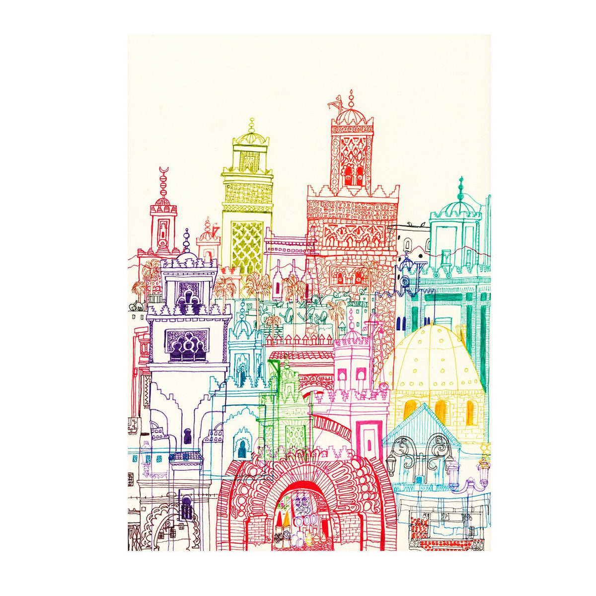 Marrakesh Towers Print