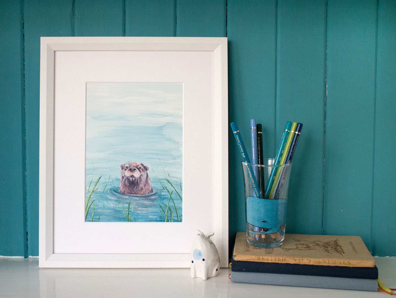 A5 Otter Art Print