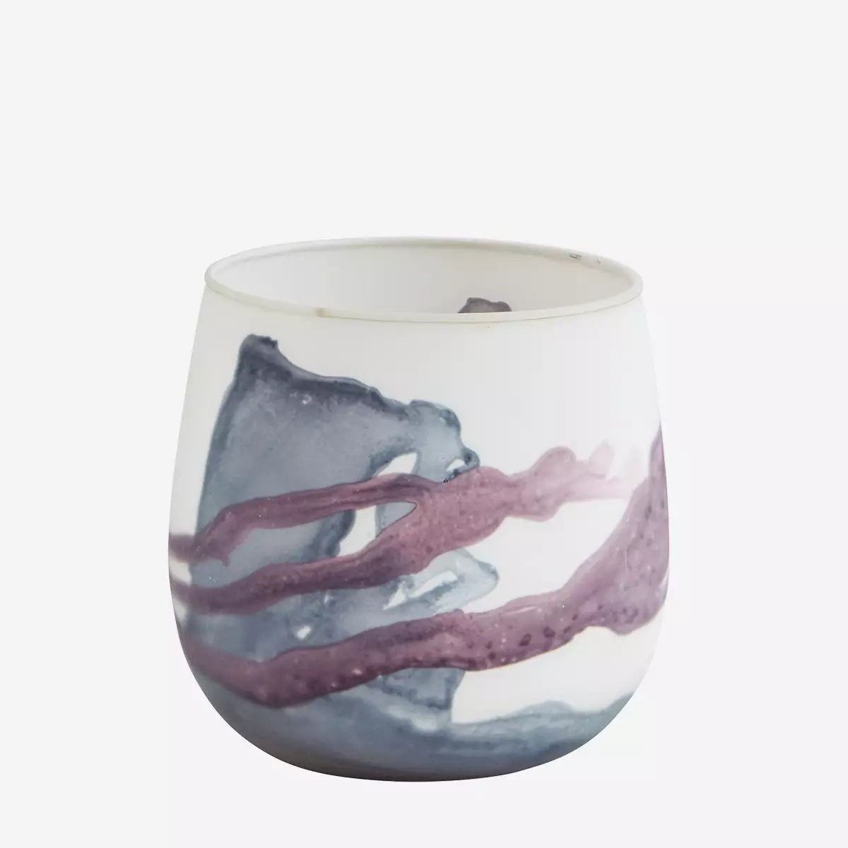 Heather & Smoke Glass Votive