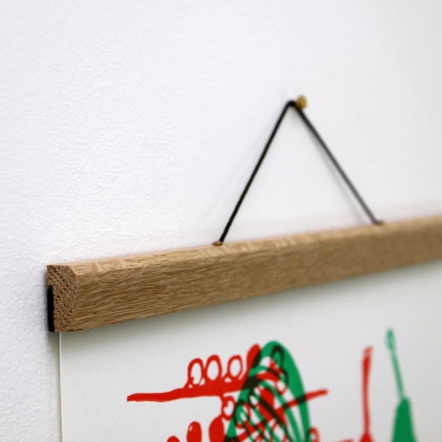 A3 Oak Poster Hanger