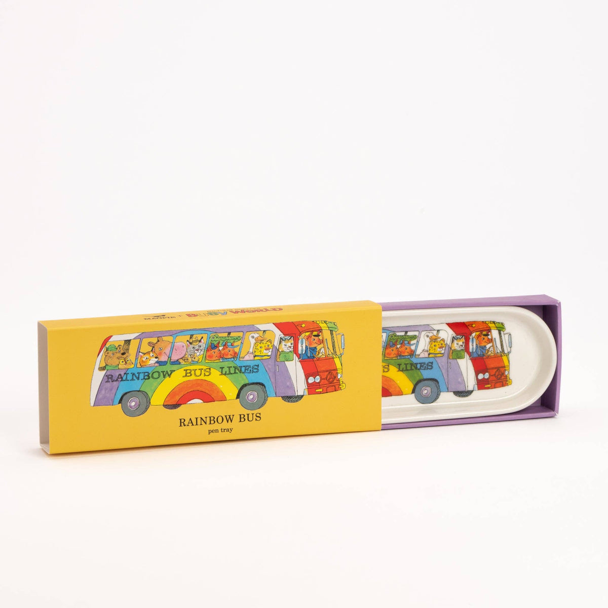 Richard Scarry Rainbow Bus Pen Tray