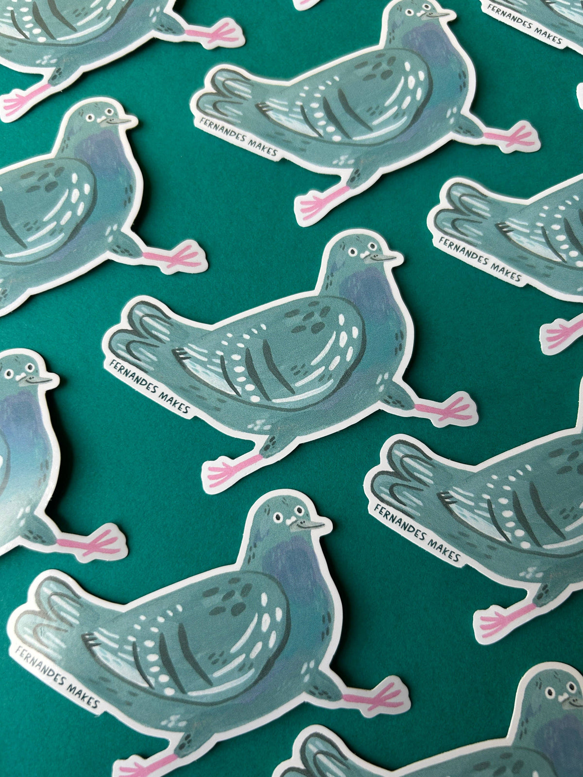 Pigeon Vinyl Stickers: Skye