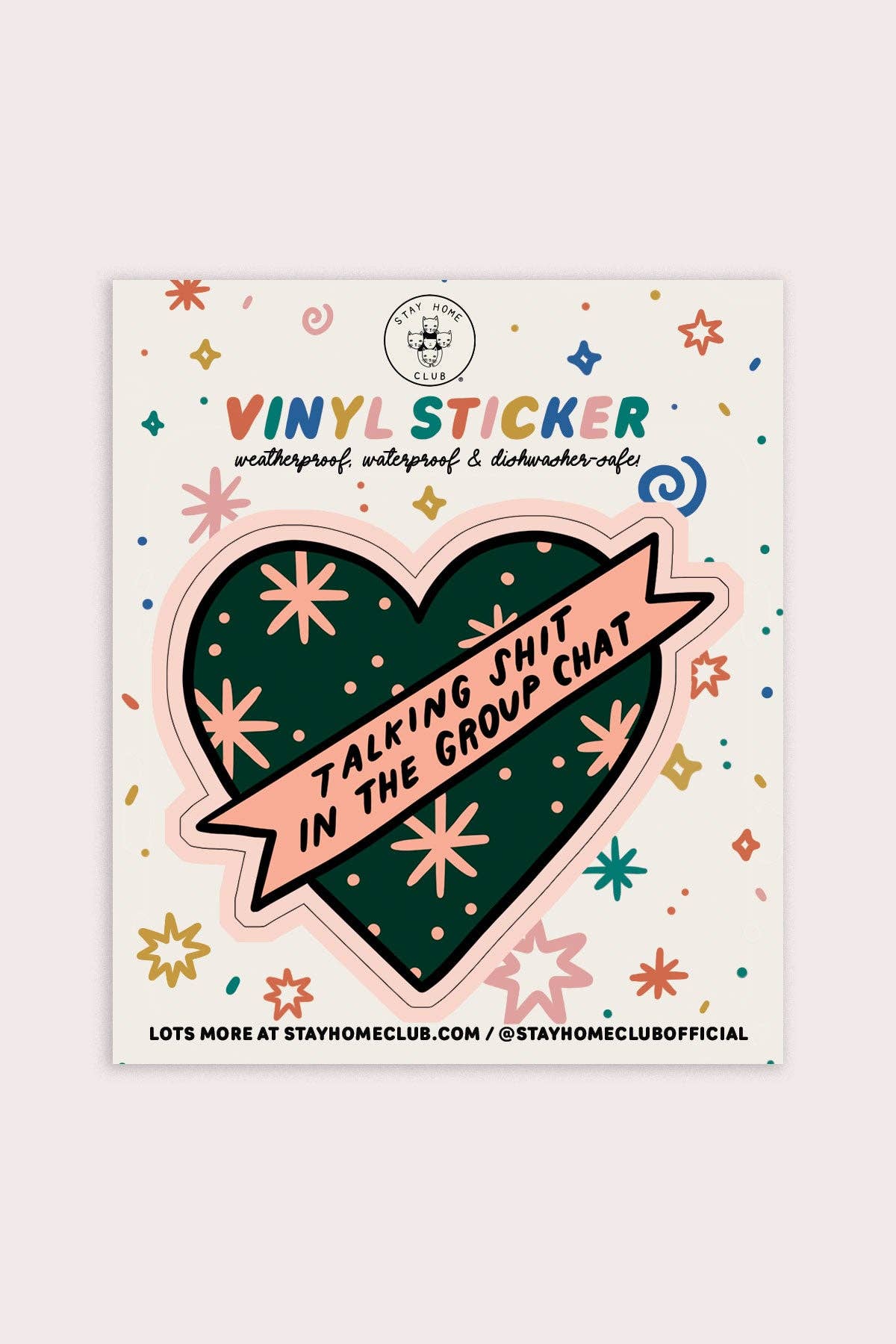 Group Chat Heart Sticker Vinyl Sticker