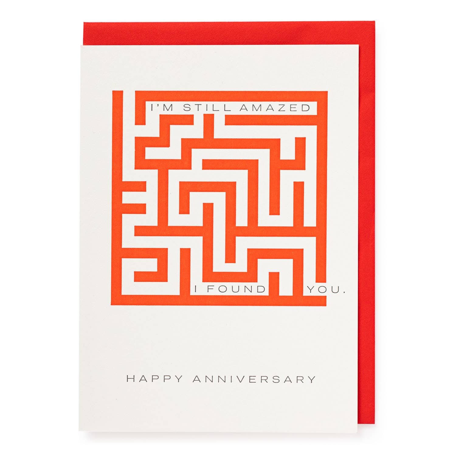 Amazed I Found You Letterpress Card