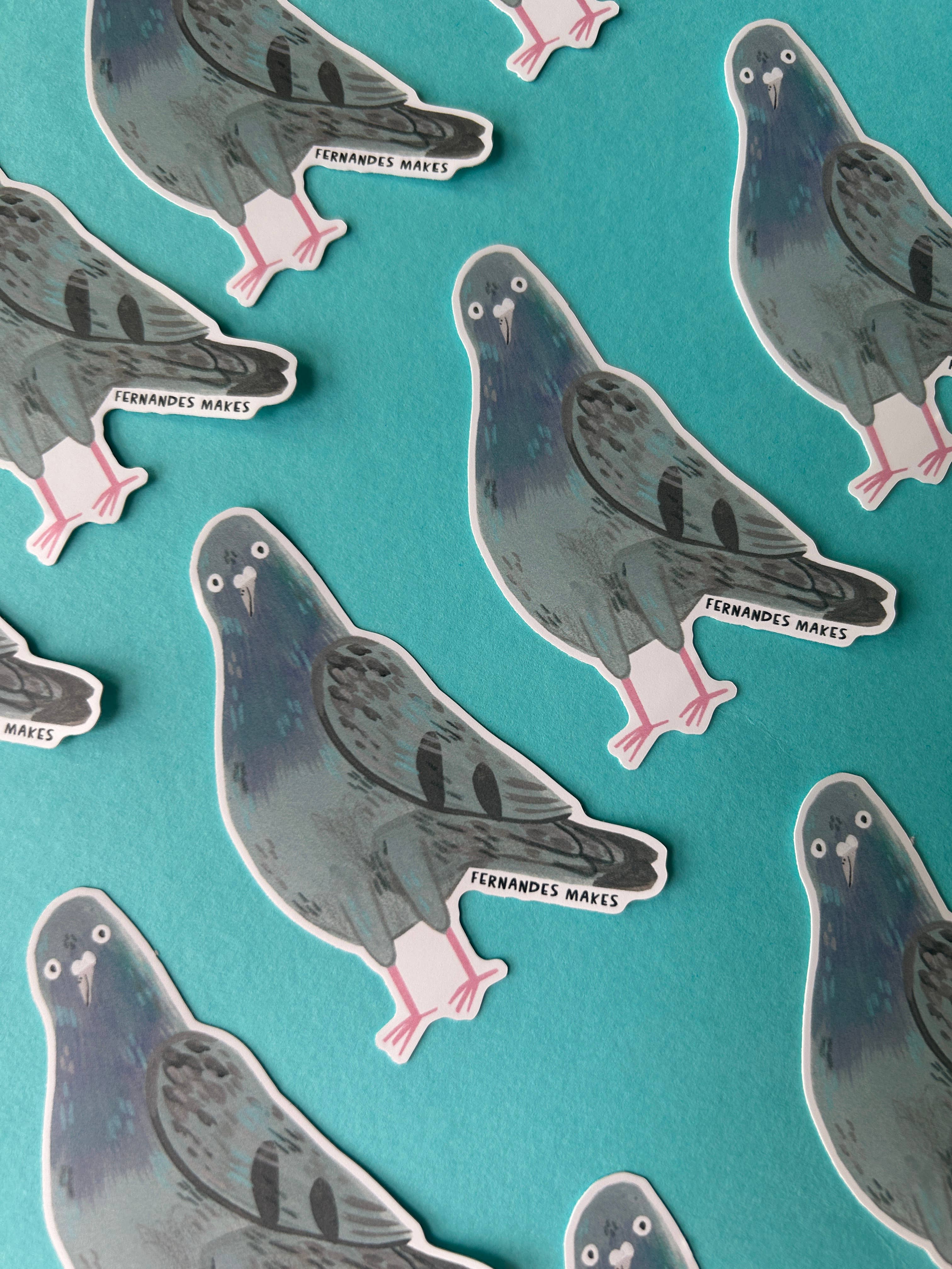 Barnaby The Pigeon Vinyl Sticker