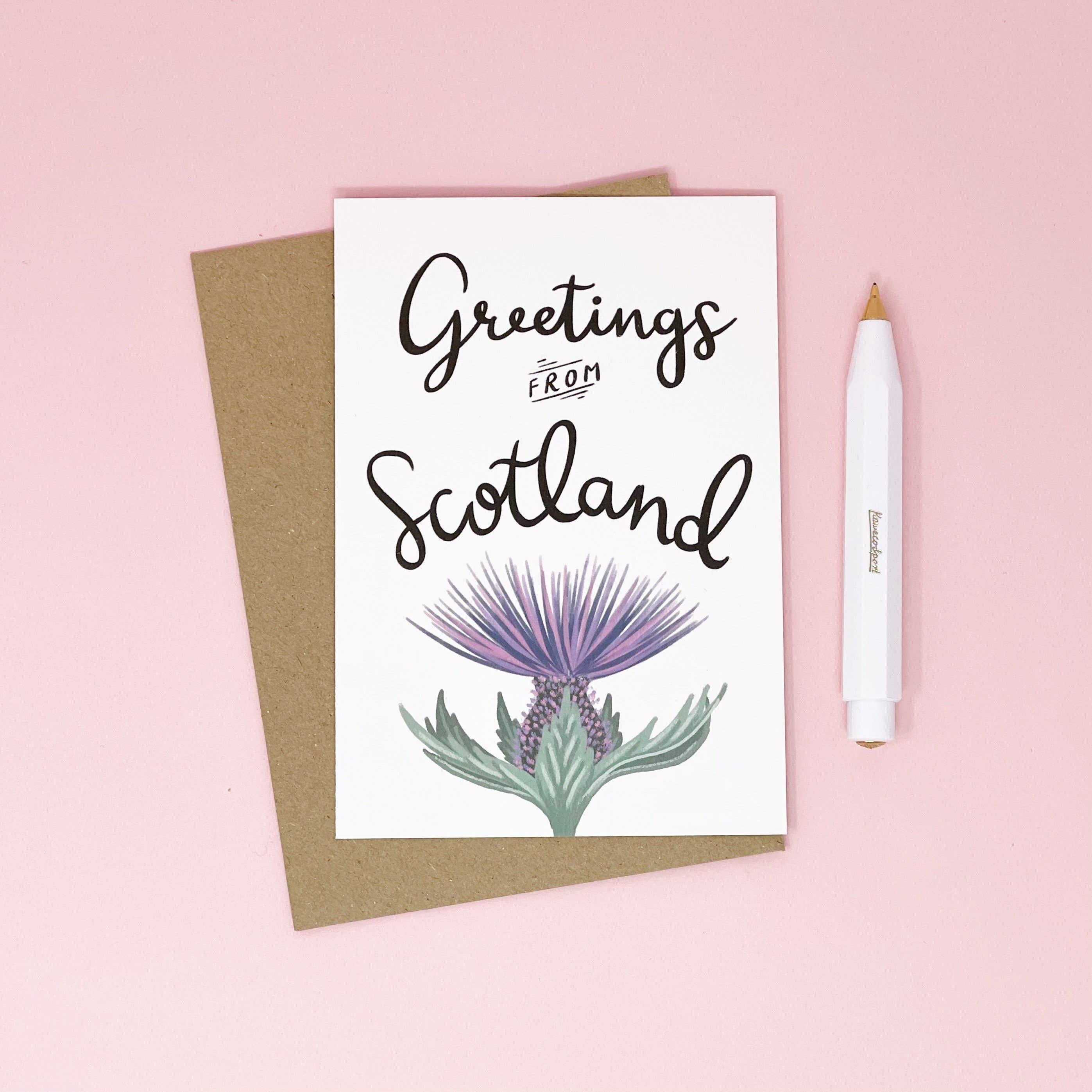 Greetings From Scotland Card