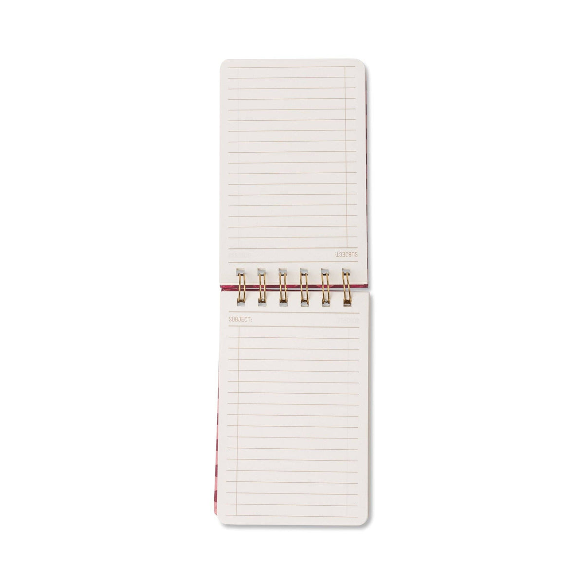 Tulip Twin Wire Flip Notepad - Pinwheel Pink
