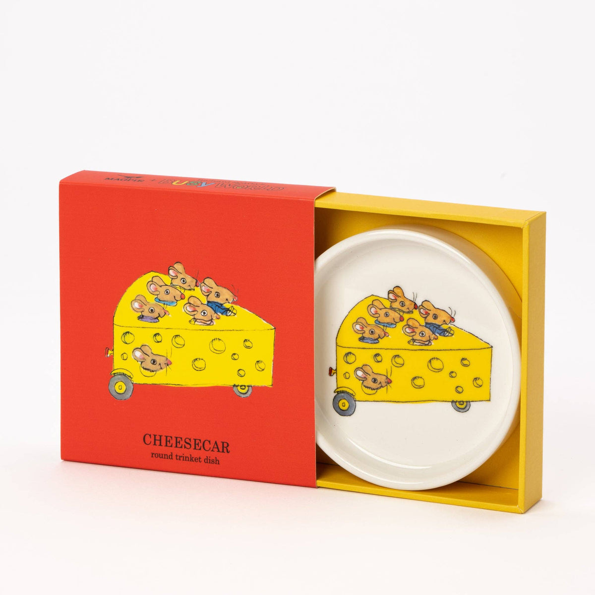 Richard Scarry Cheese Car Round Trinket Dish