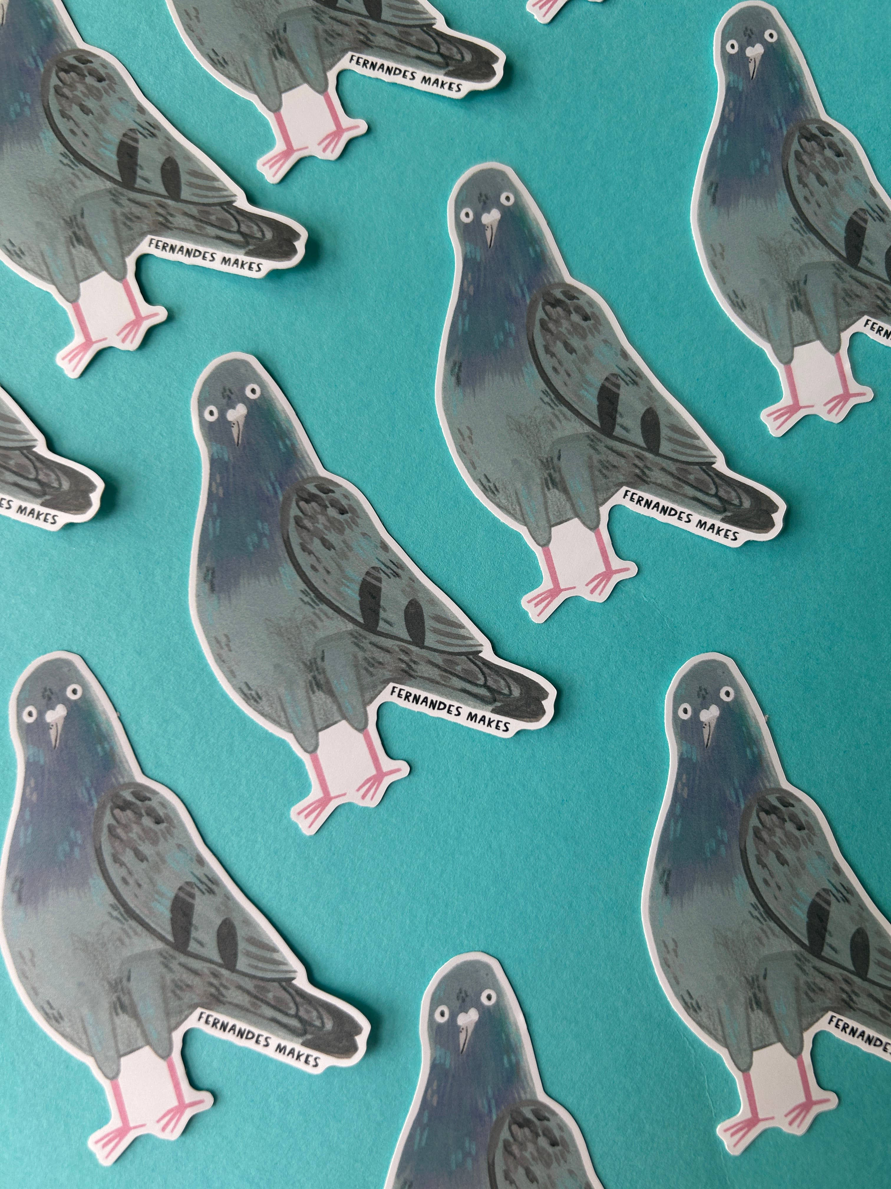 Barnaby The Pigeon Vinyl Sticker