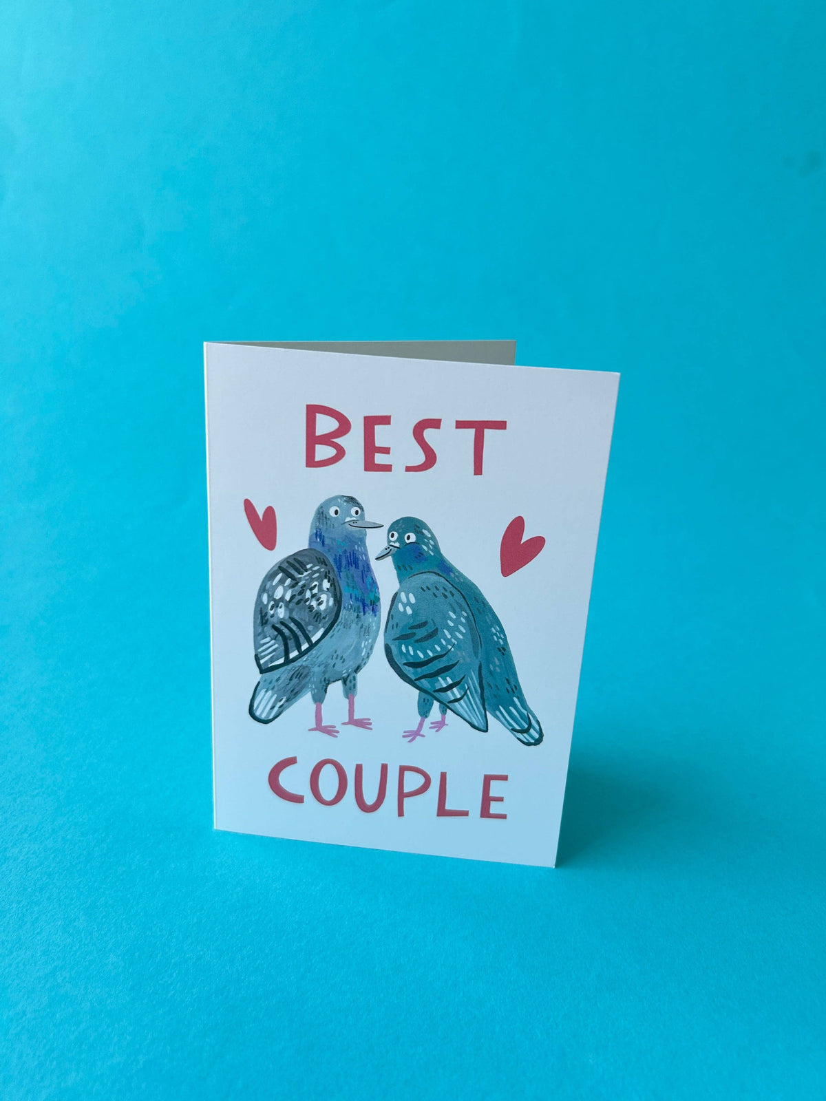Best Couple Pigeon Wedding Card