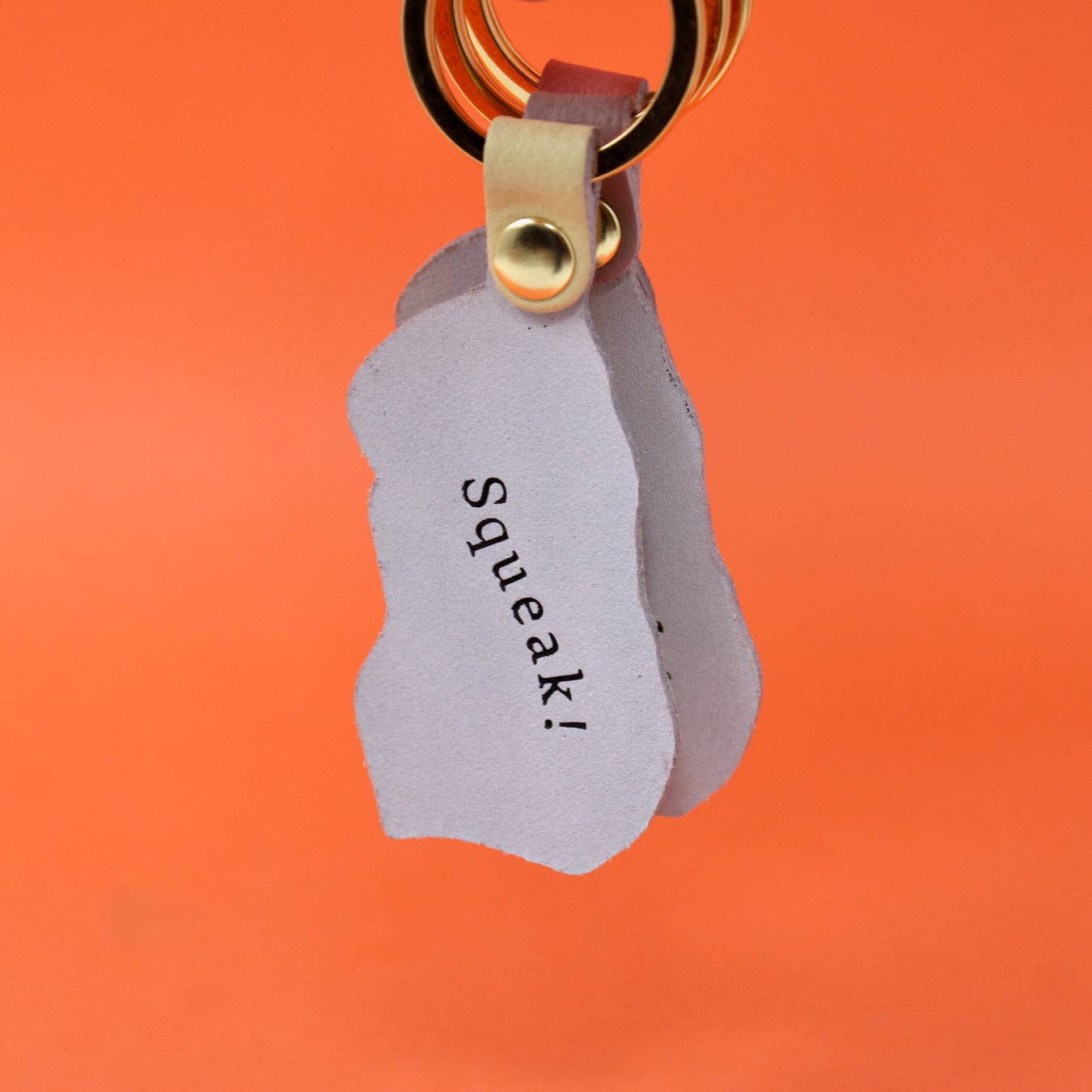 Guinea Pig Keyring - Pale Pink