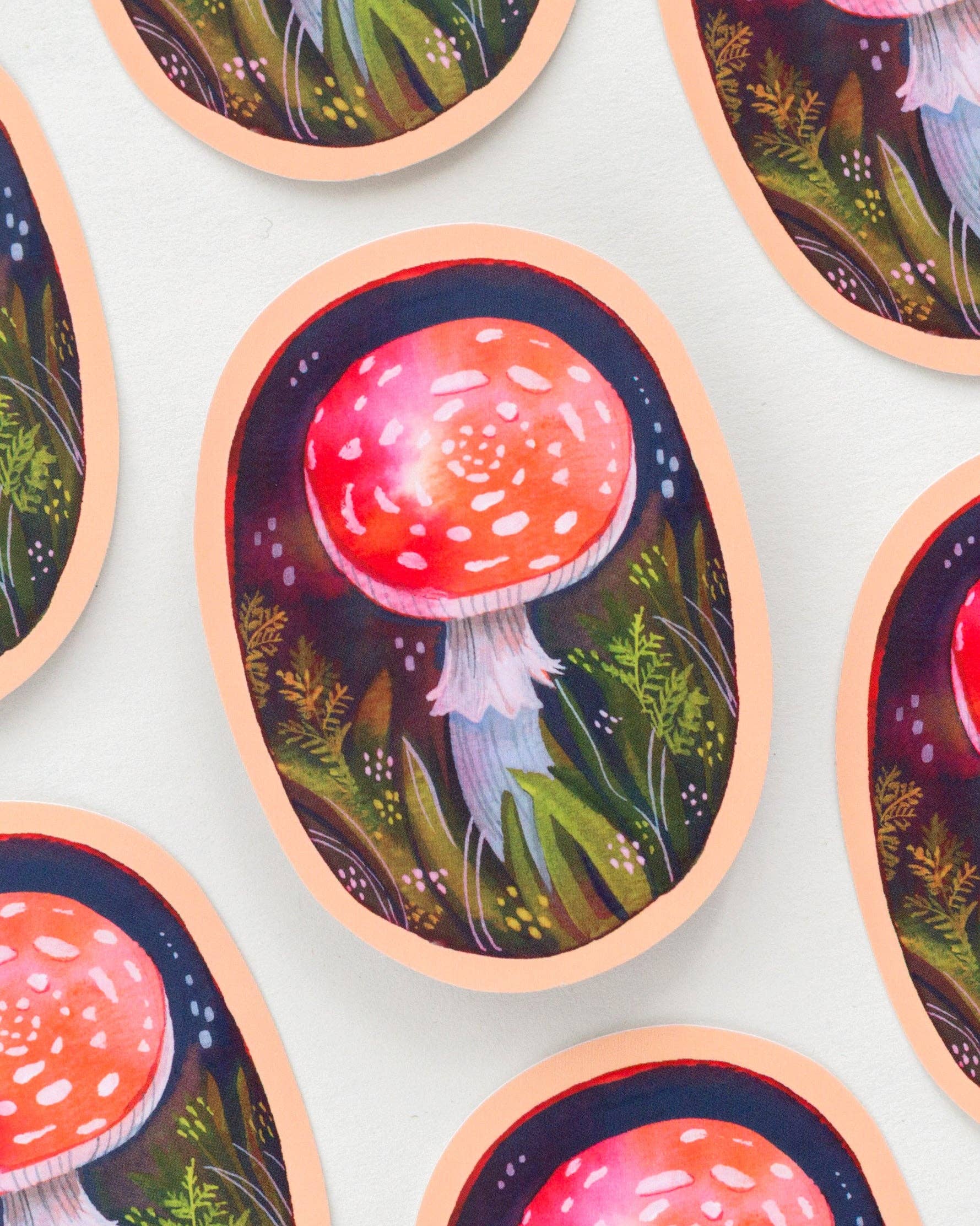 Mushroom Vinyl Sticker