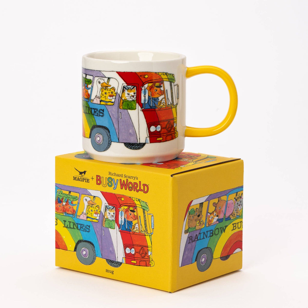 Richard Scarry Rainbow Bus Mug