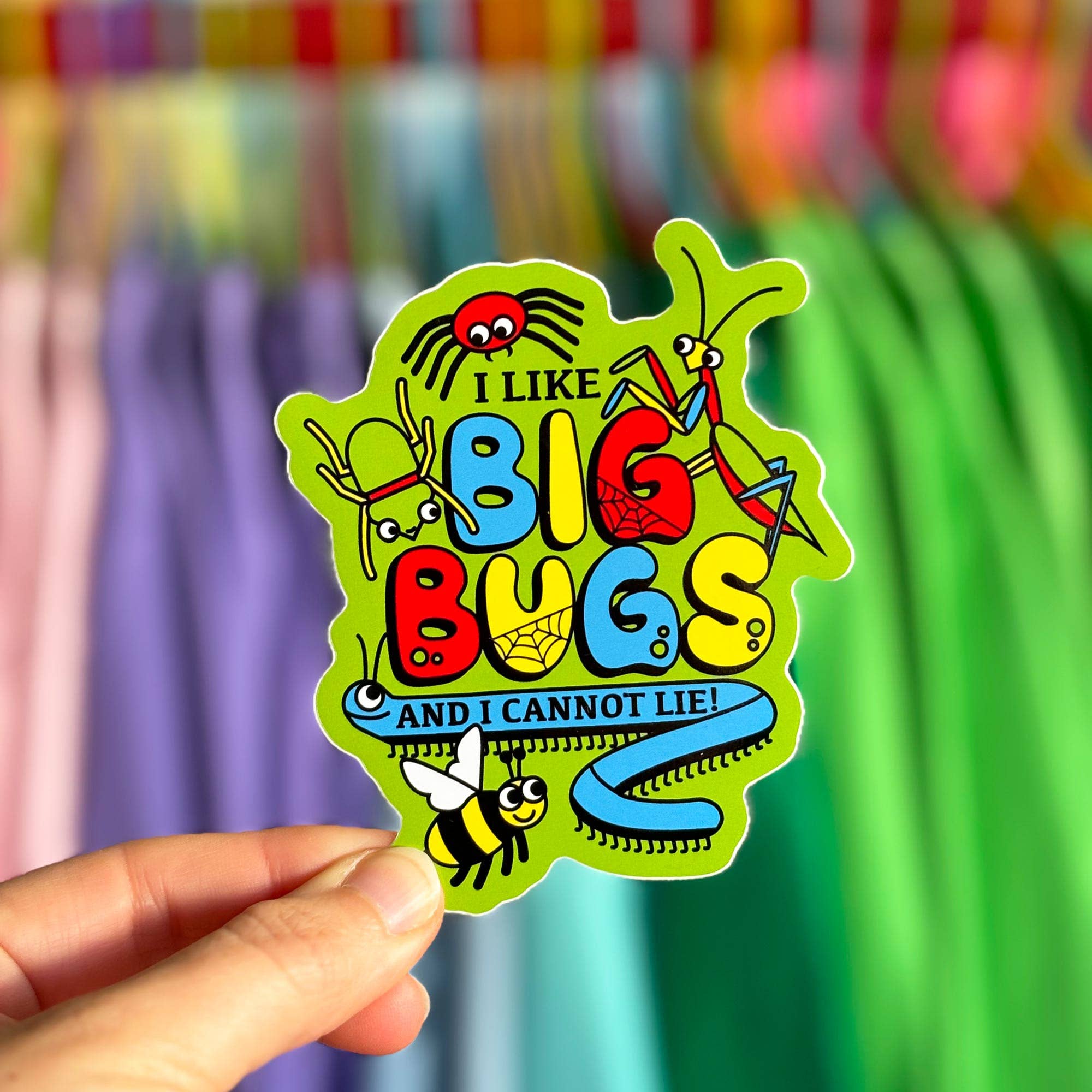 I Like Big Bugs Vinyl Sticker