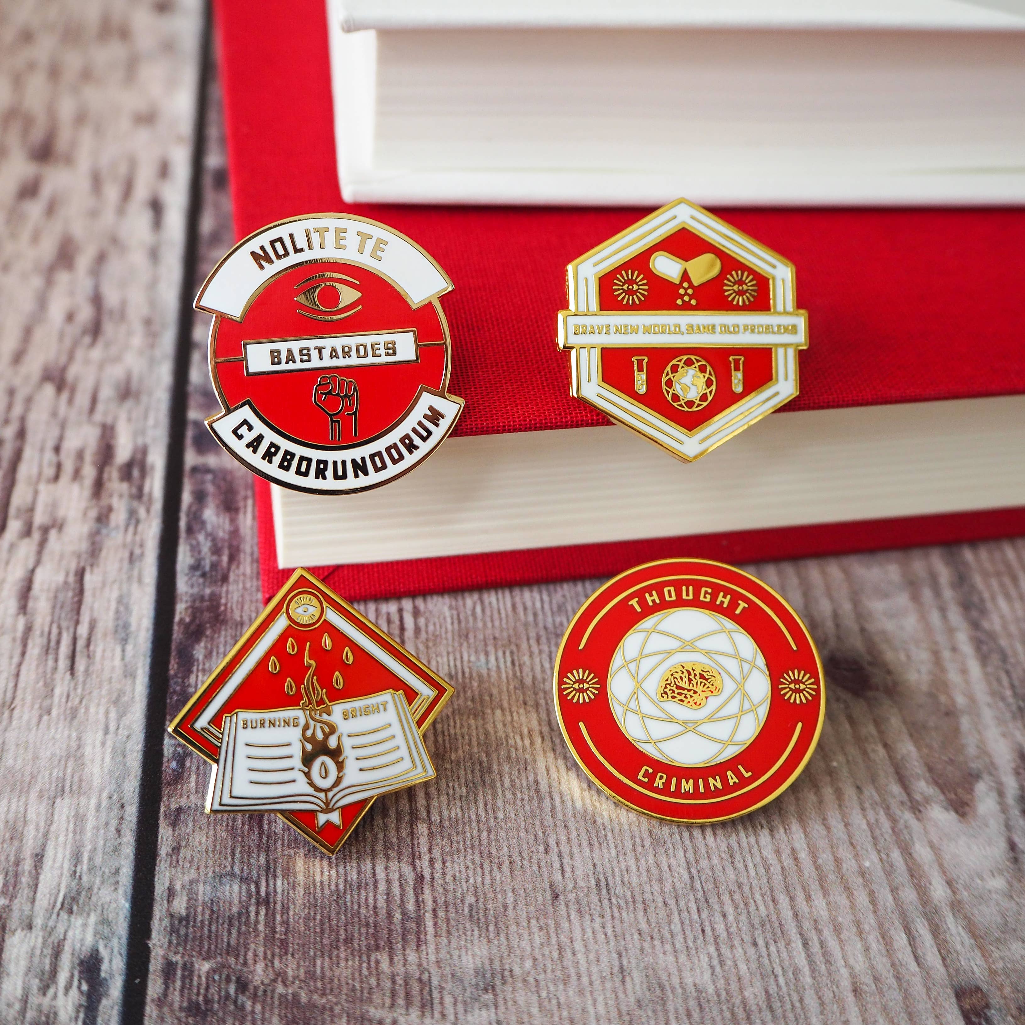 Thought Criminal Enamel Pin Badge