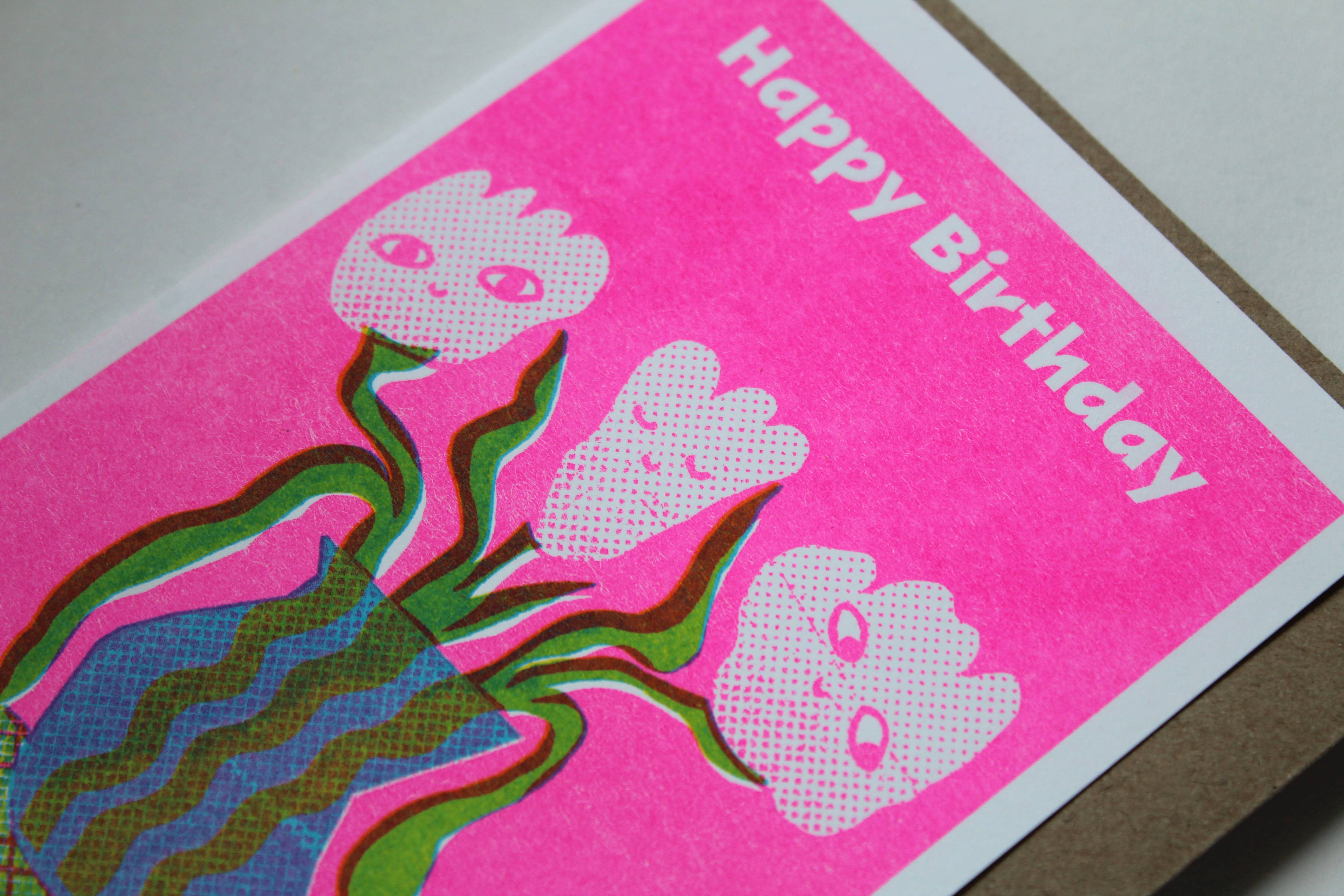 Happy Flowers Birthday Card