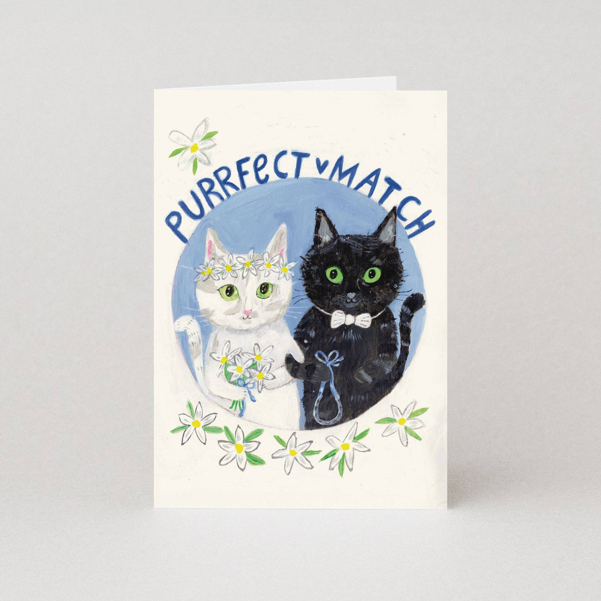 Purrfect Match Wedding Card