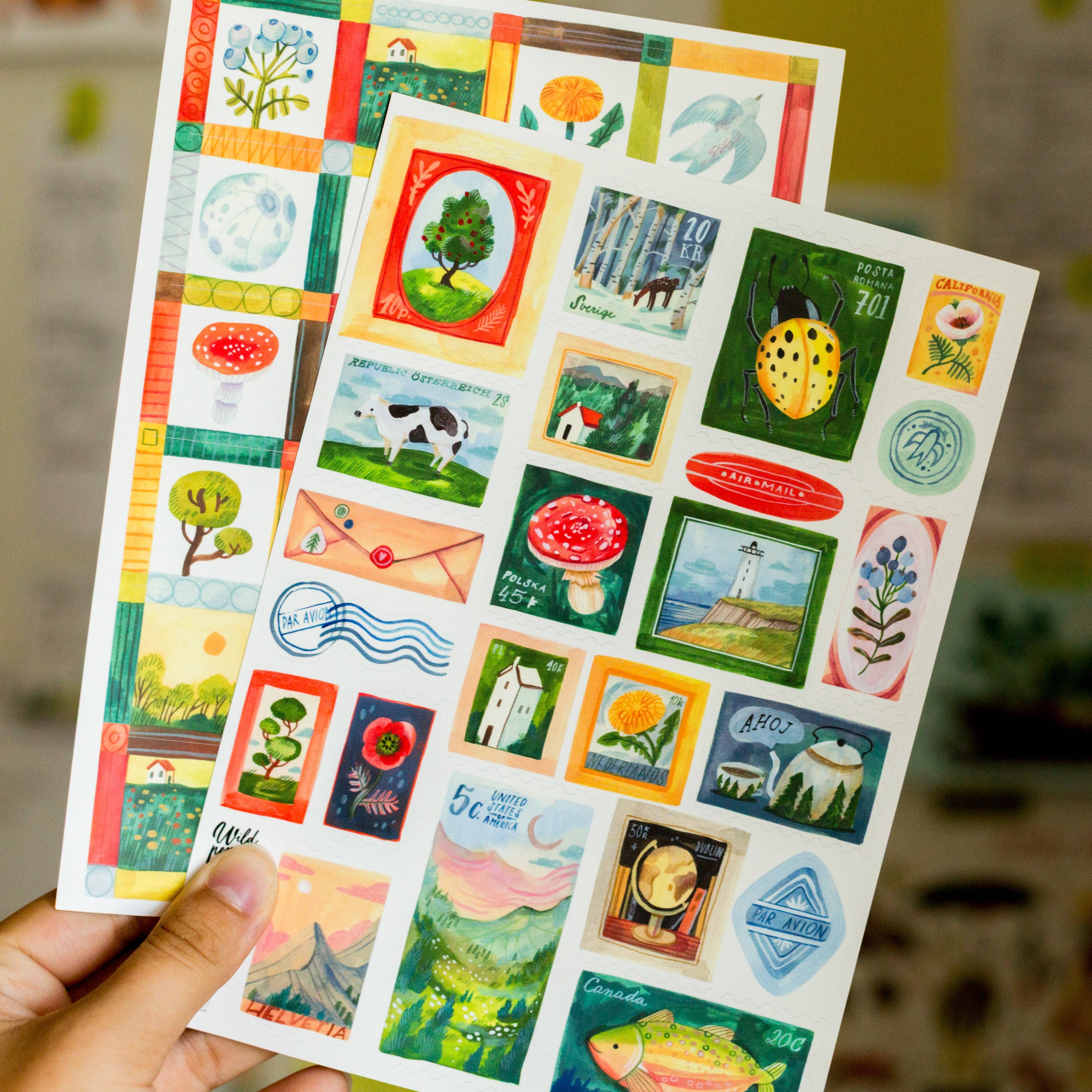 Stamps Vinyl Sticker Sheet