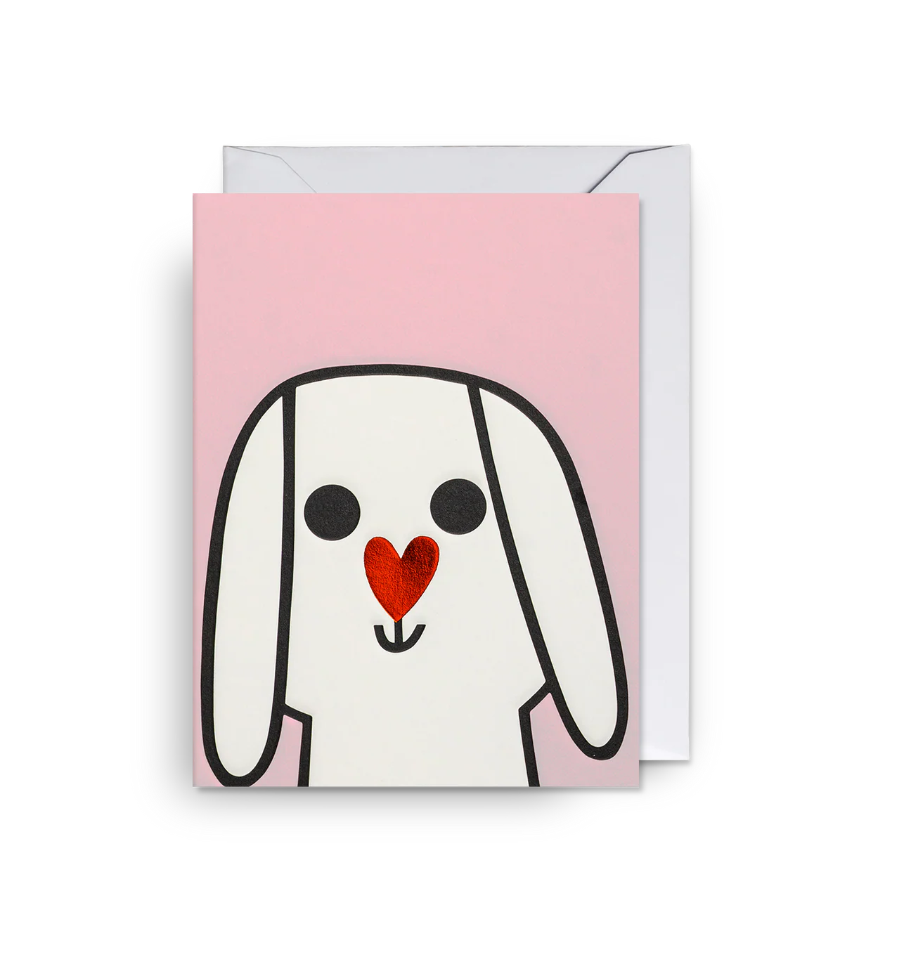 Dog Heart Nose Mini Card