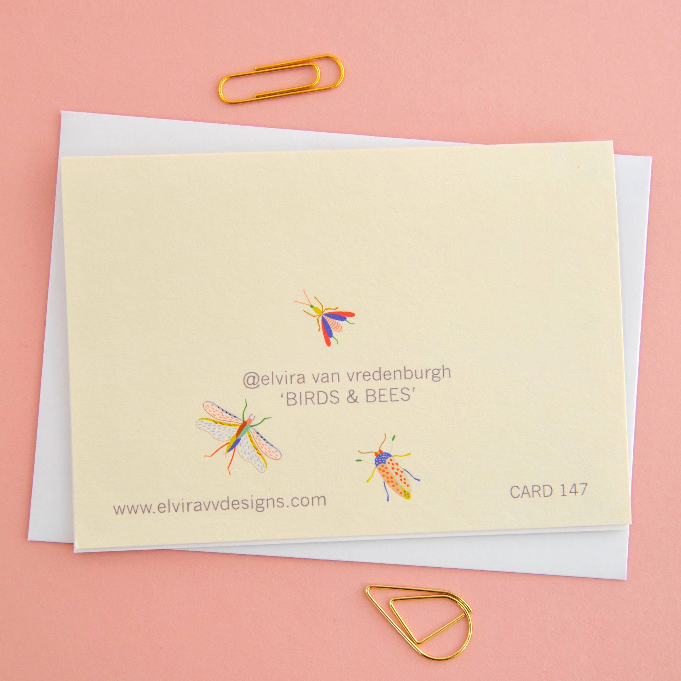 Birds & Bees Notecards – Pack of 8 Thank You Cards