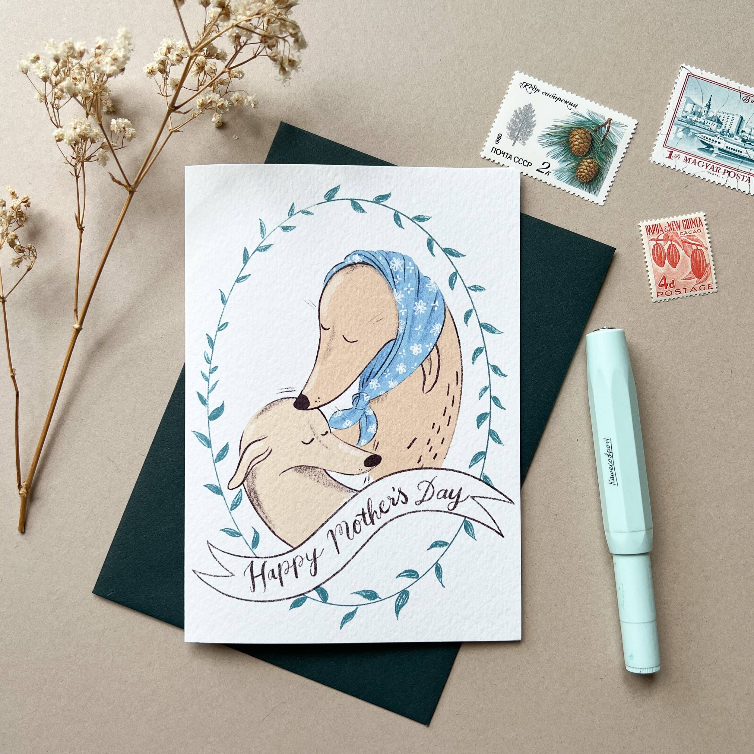 Mother Hound Mother's Day Card