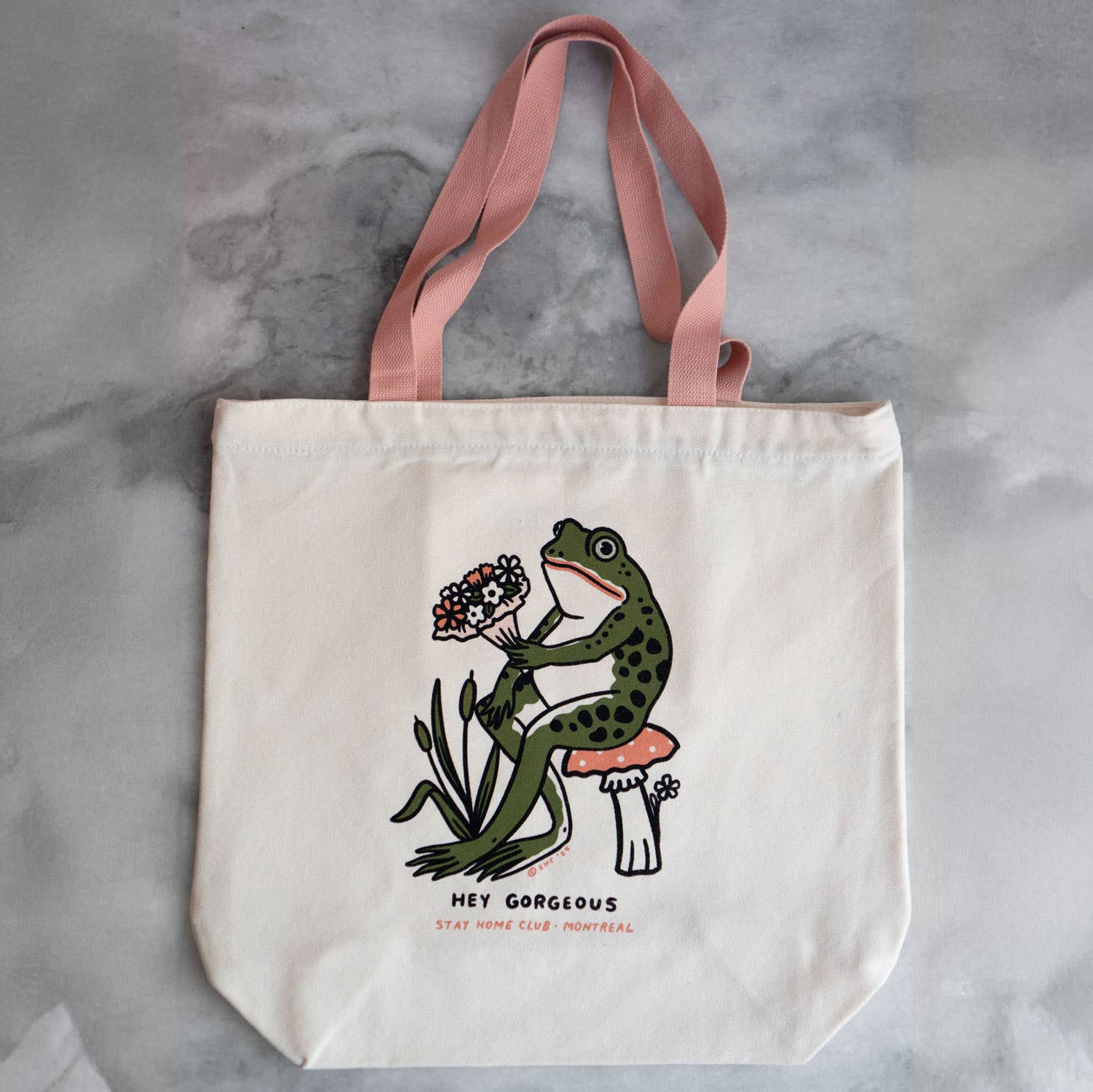 Hey Gorgeous Big Zip Tote