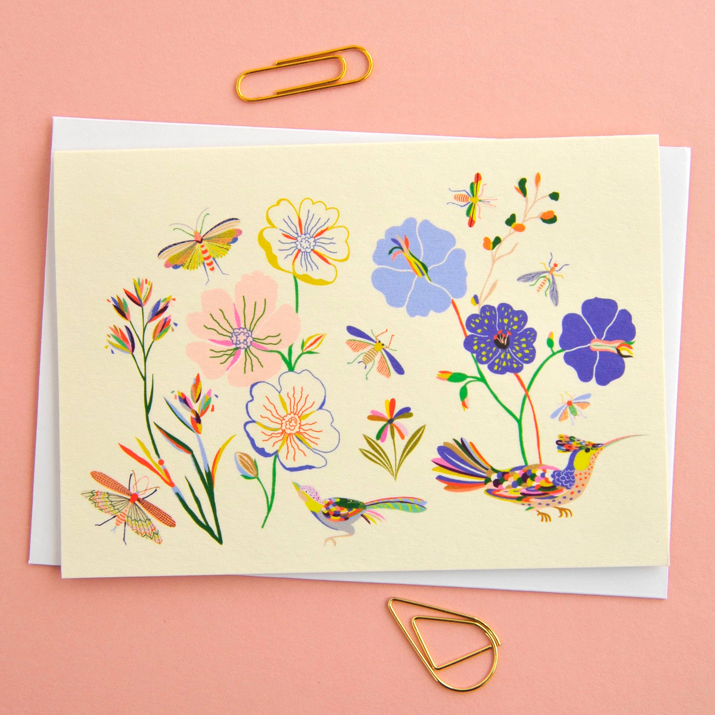 Birds & Bees Notecards – Pack of 8 Thank You Cards