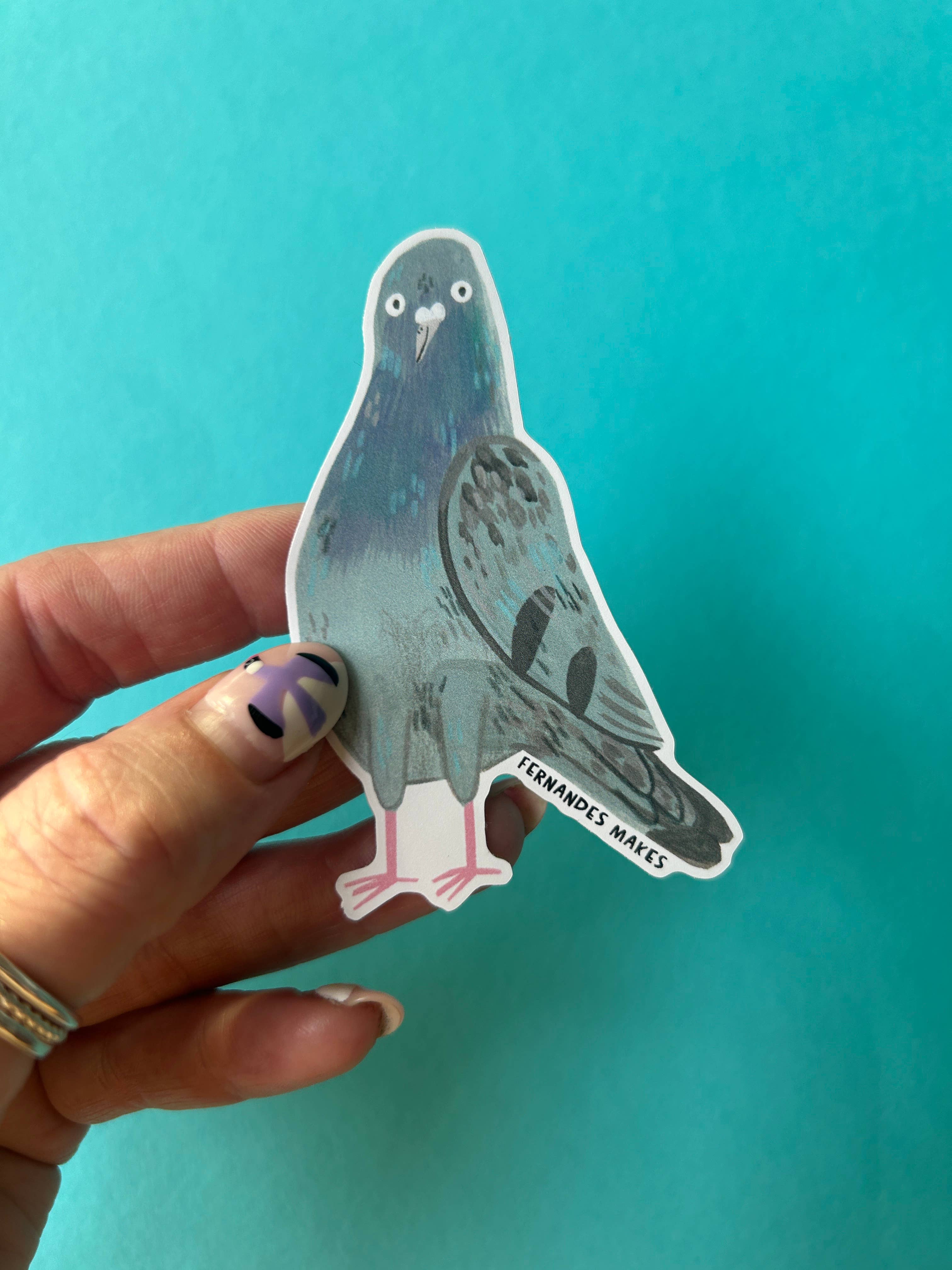 Barnaby The Pigeon Vinyl Sticker