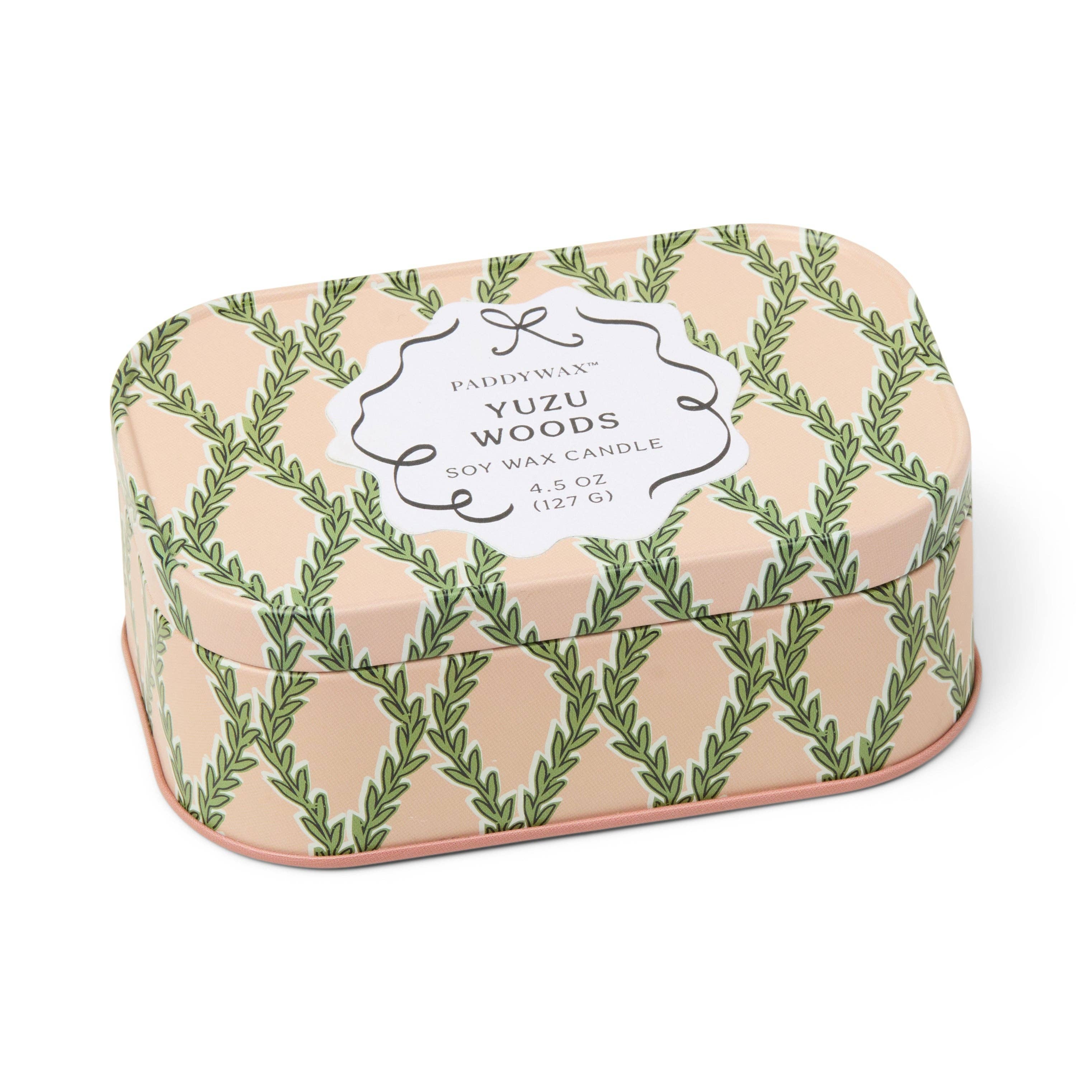 Printed Tin Candle - Yuzu Woods