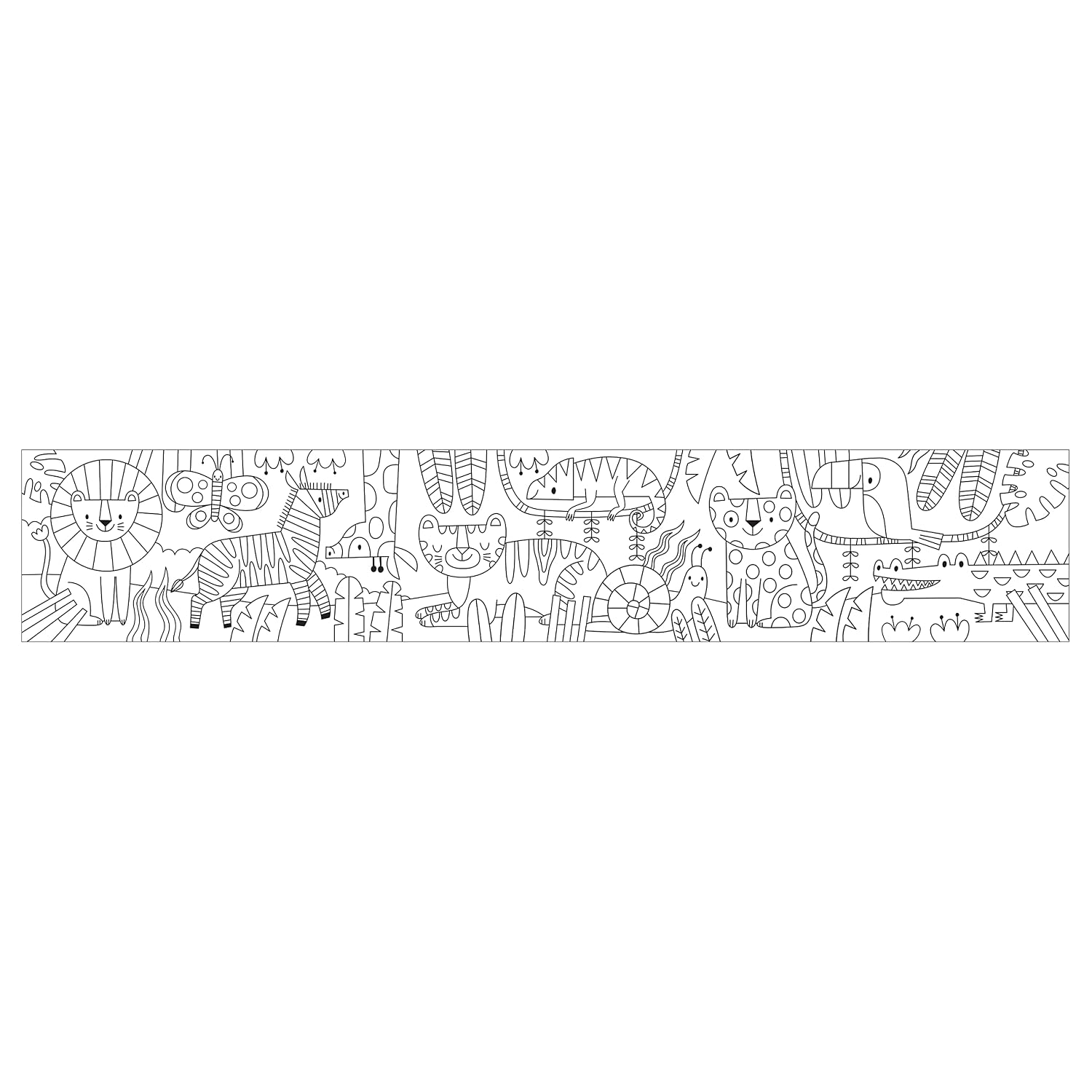 Rainbow Animals Colouring Roll