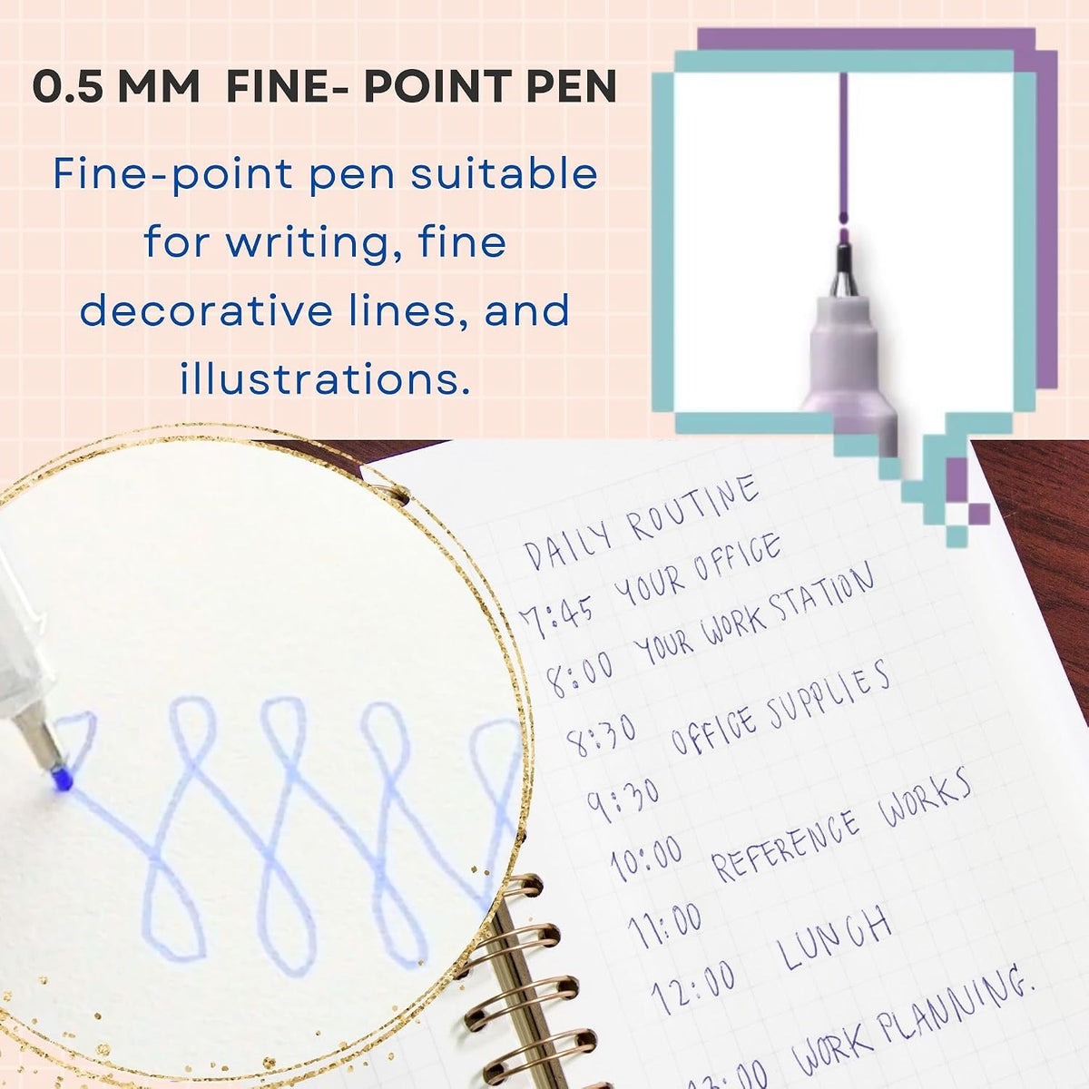 Dot e Pen Set - Blues