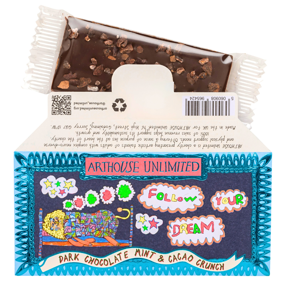 Joy Sized Bar - 'Follow Your Dream' Dark Chocolate Mint & Cacao Crunch