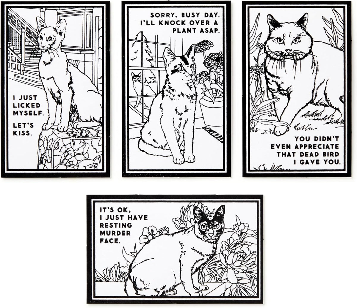 Moody Cats Magic Velvet Coloring Set