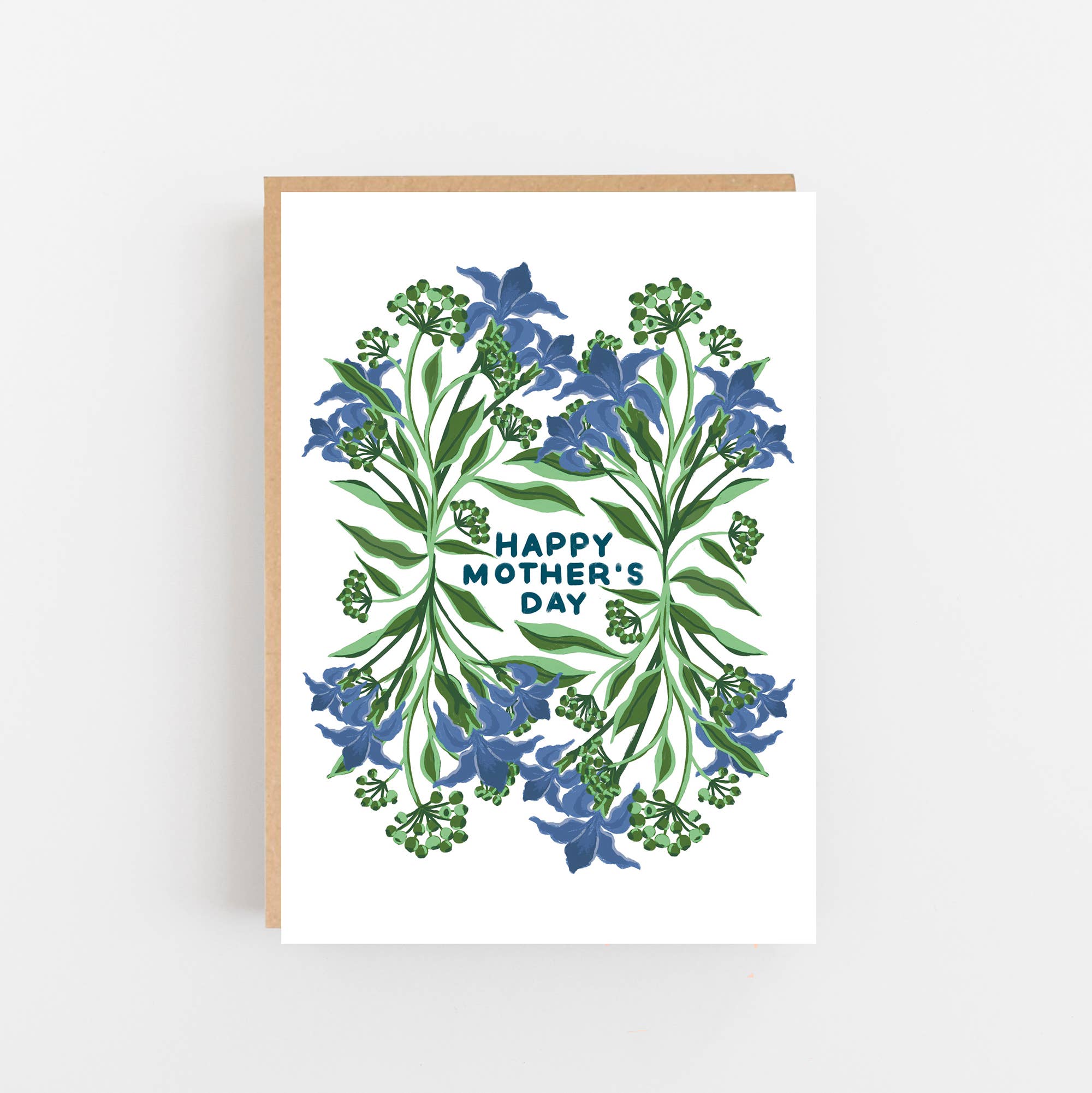 Blue Iris Mother's Day Card