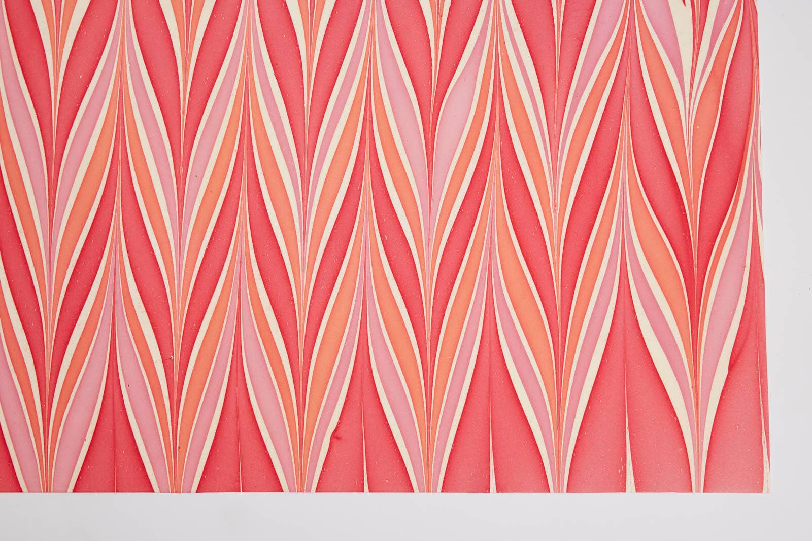 Candy Stripes Sugar Spice Hand Marbled Wrapping Paper
