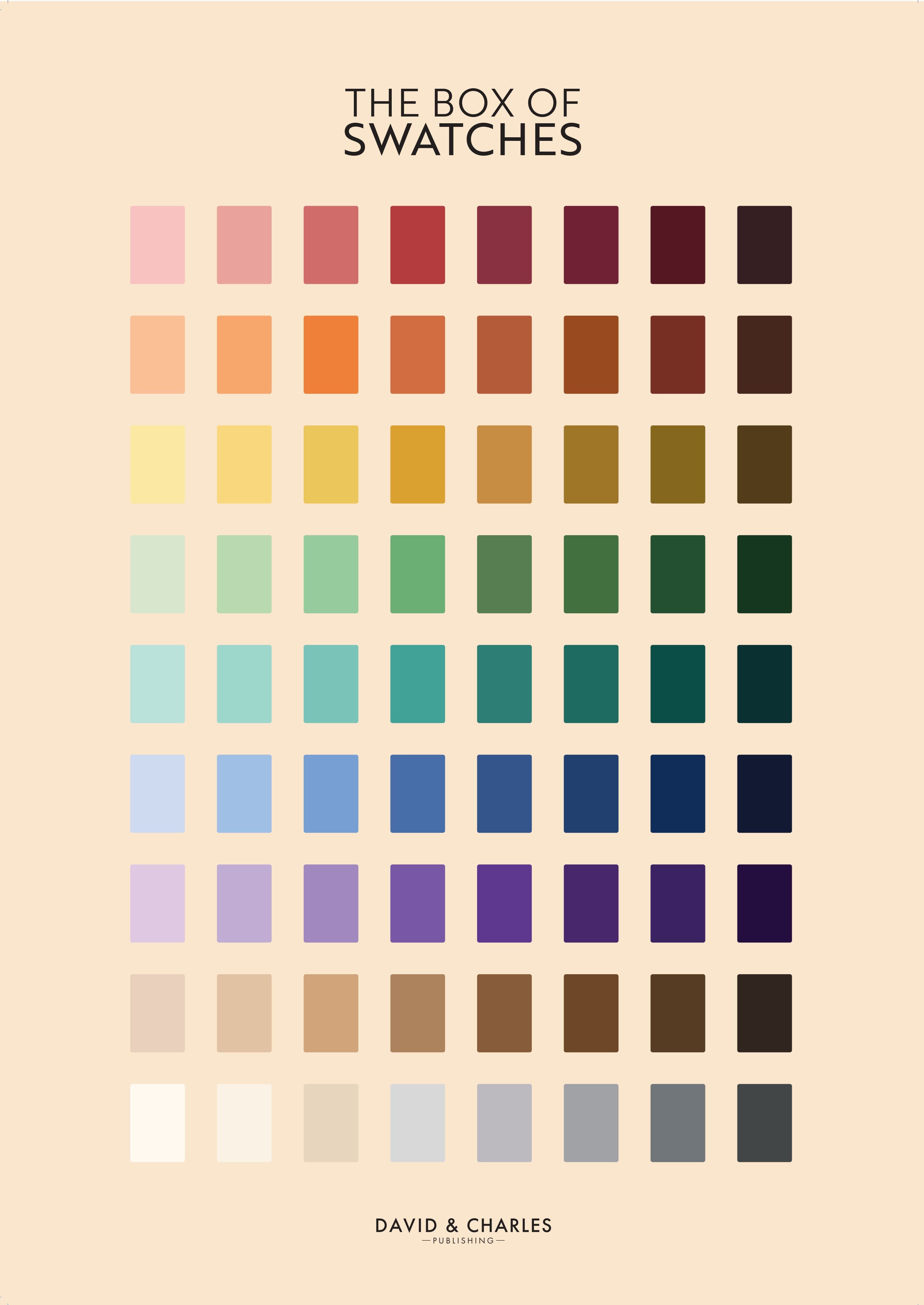 Box Of Swatches : 72 Shade Cards