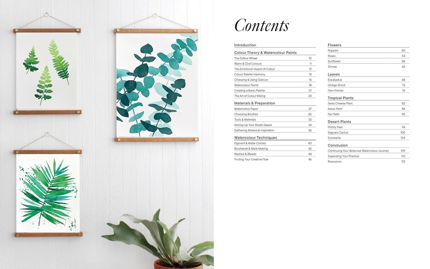 Modern Botanical Watercolour Painting