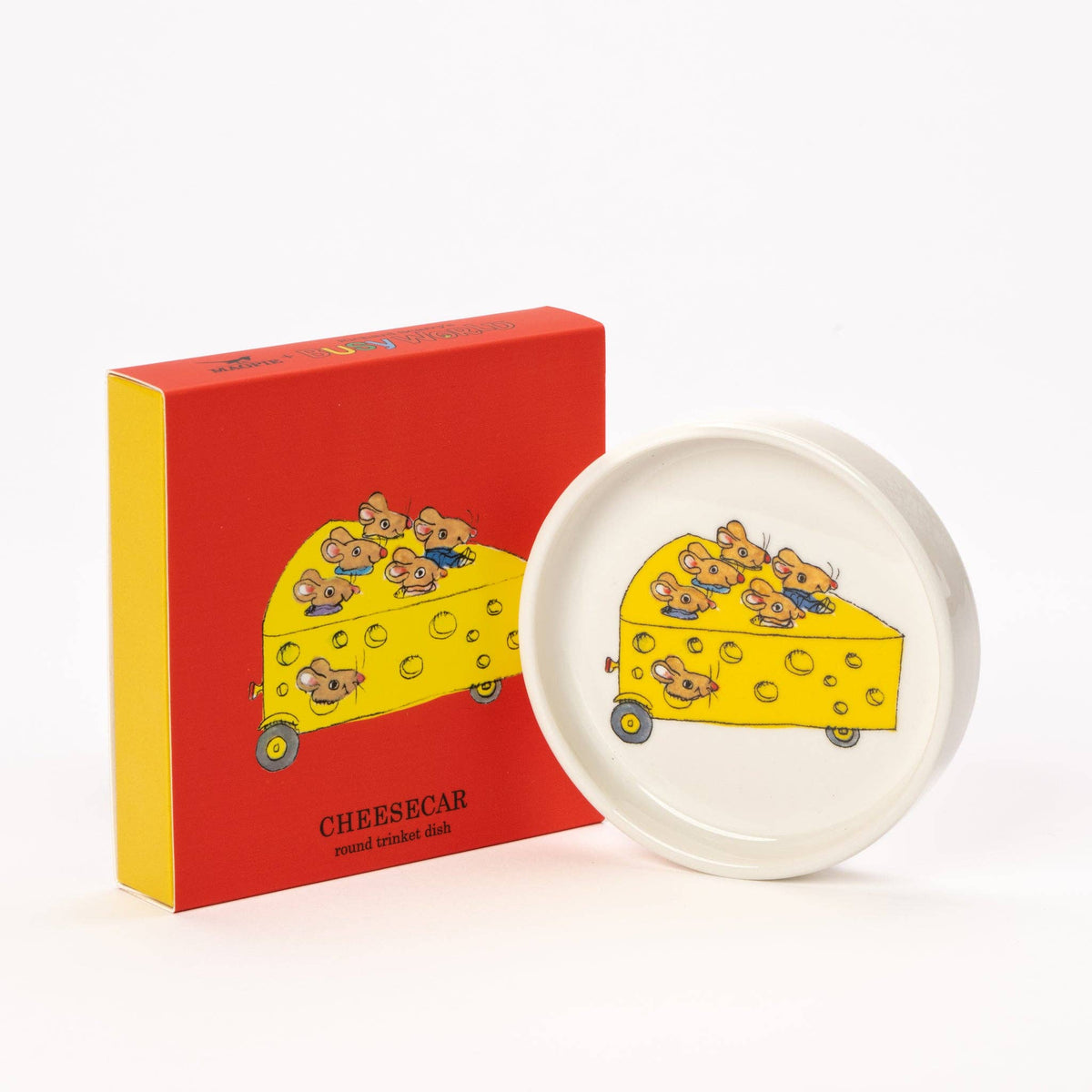 Richard Scarry Cheese Car Round Trinket Dish