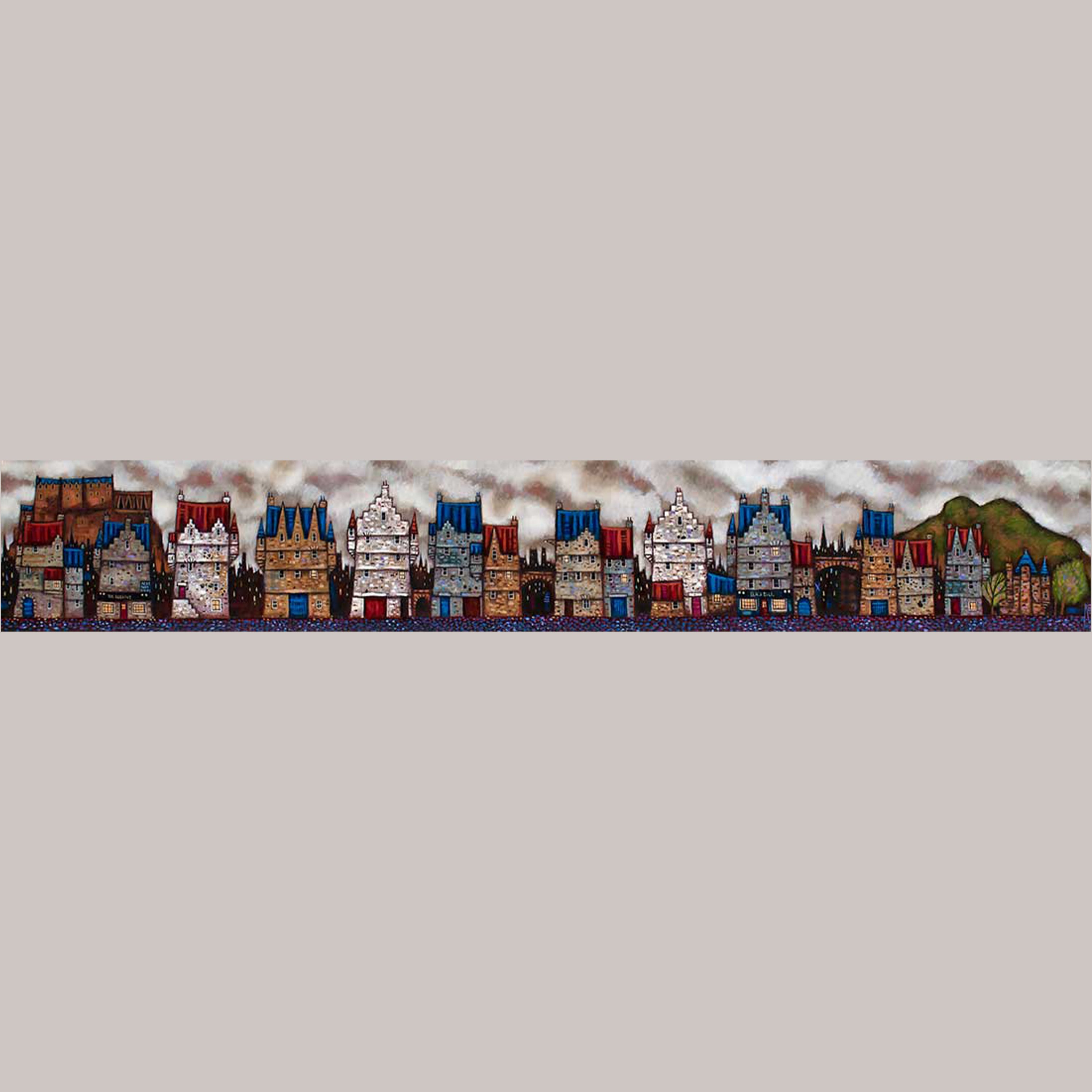 Along the Auld Town Art Print