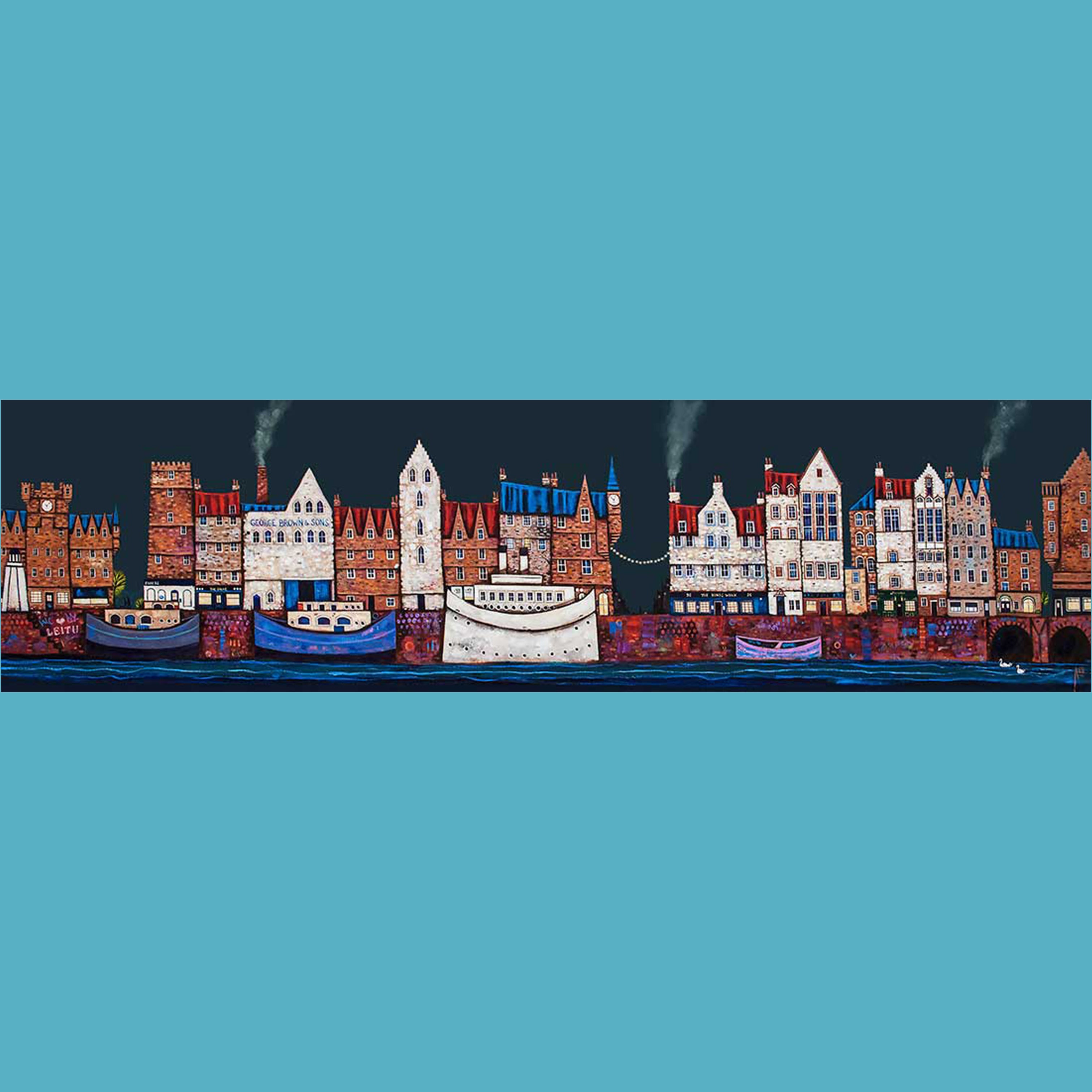 Along Auld Leith Shore Art Print