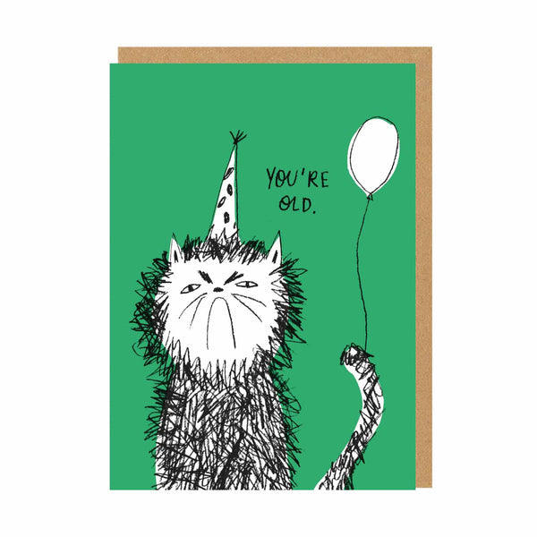 You're Old Birthday Card