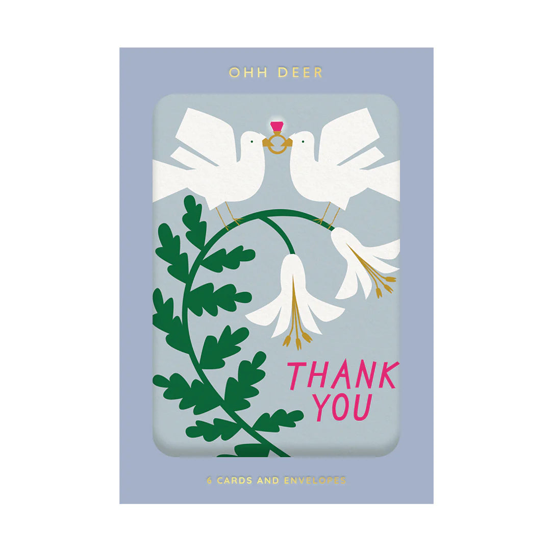Doves Thank You Card Pack