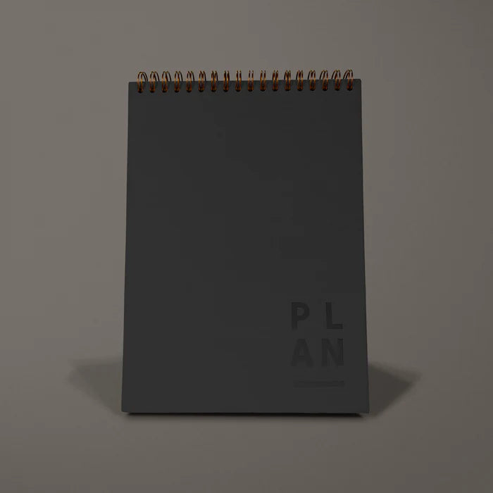 Blank Canvas Weekly Desktop Planner - Black