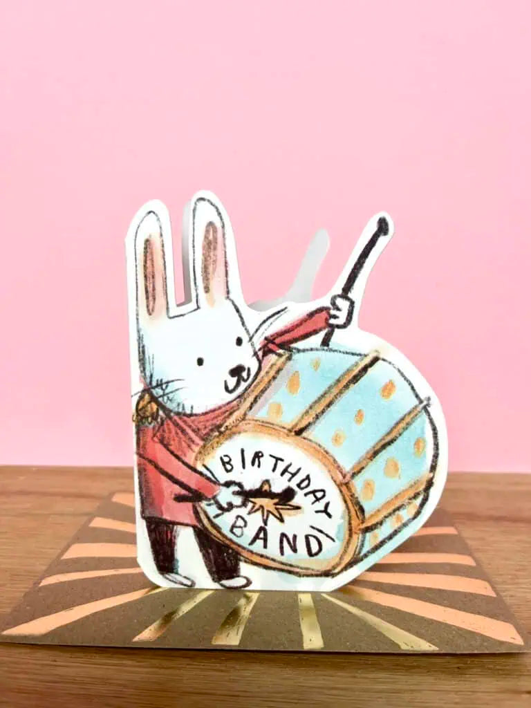 Birthday Band Drummer Card