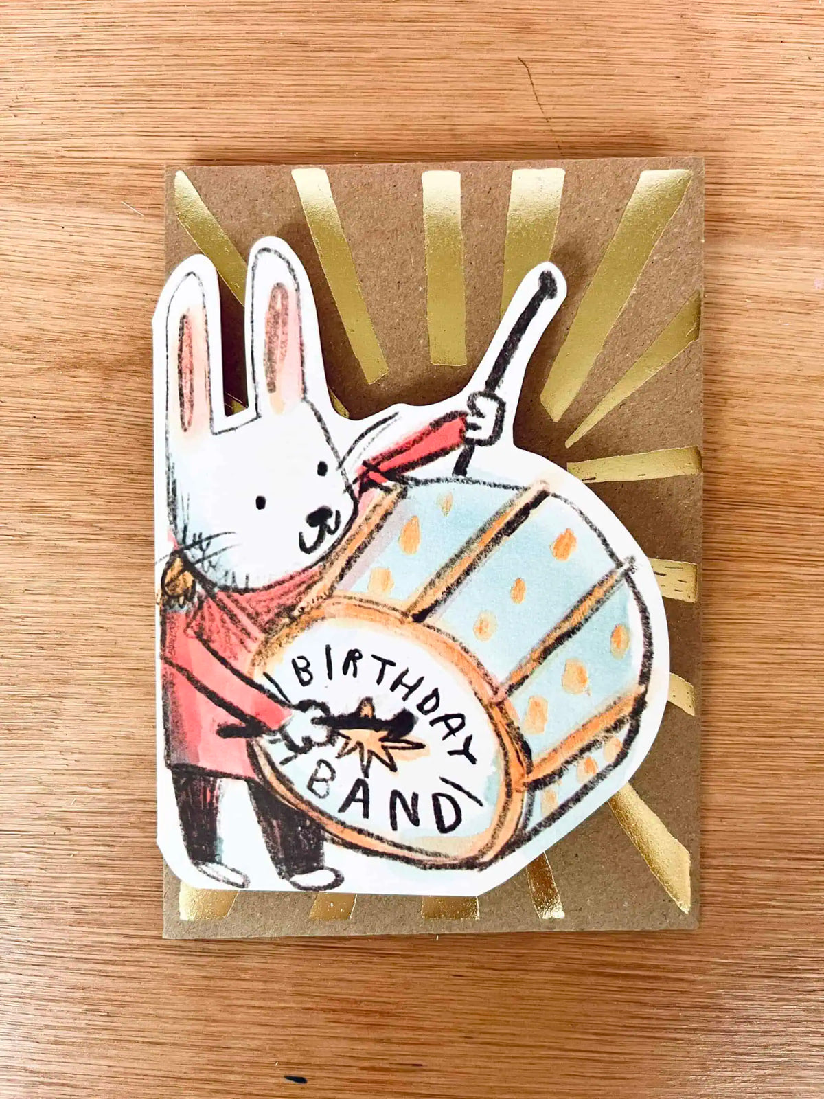 Birthday Band Drummer Card