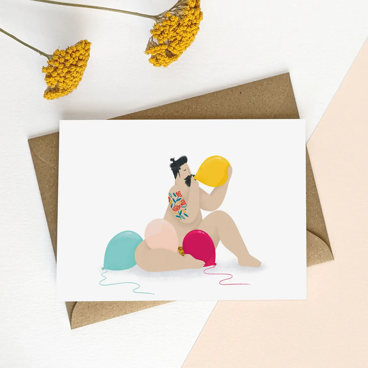 Balloons Birthday Card