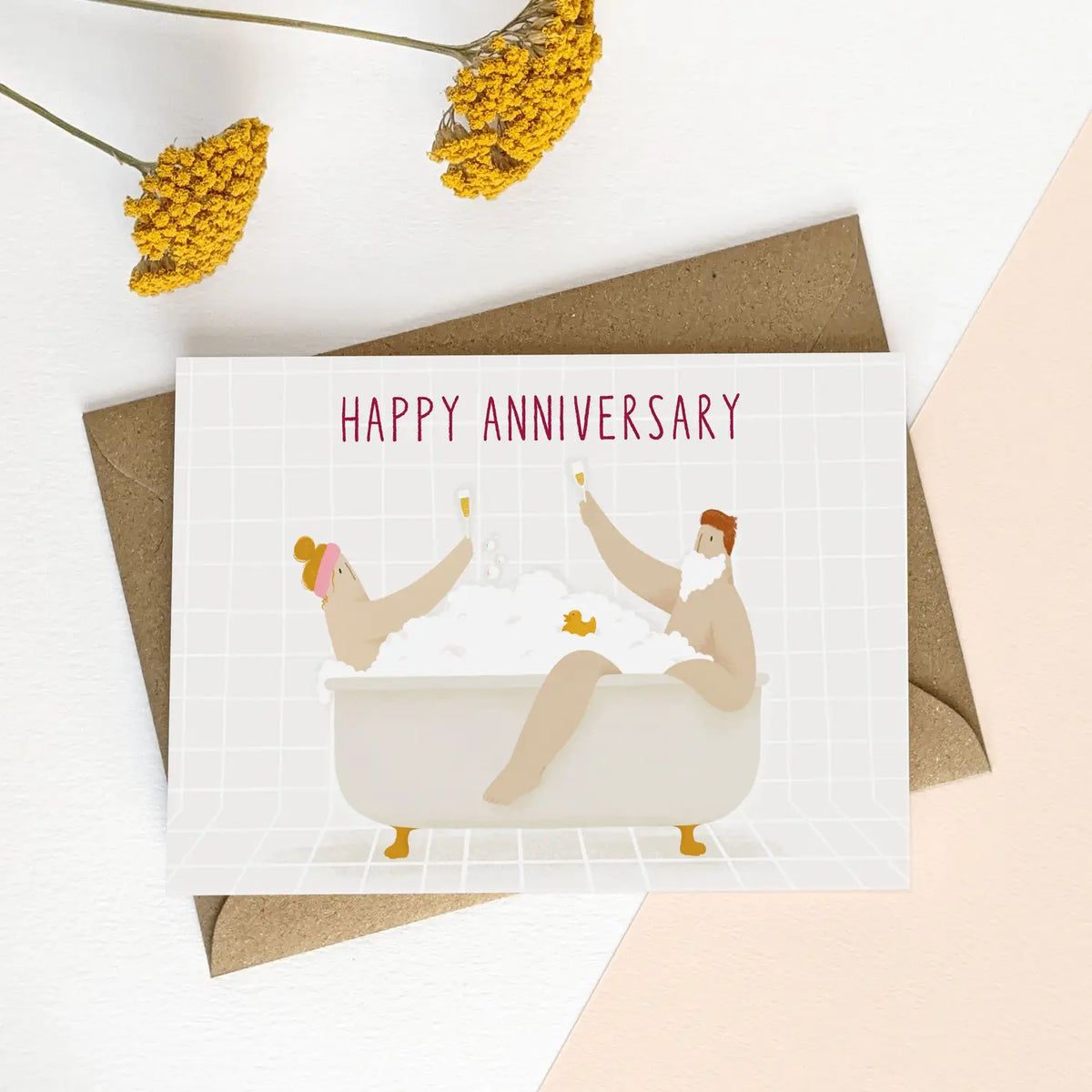 Bath Anniversary Card